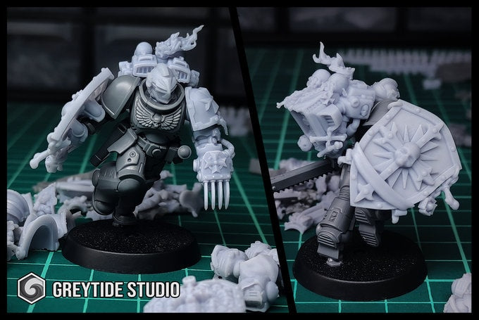 Lion Helmets (x10) | Grey Tide Studios | Eternal Pilgrims | Conversion Parts & Bits