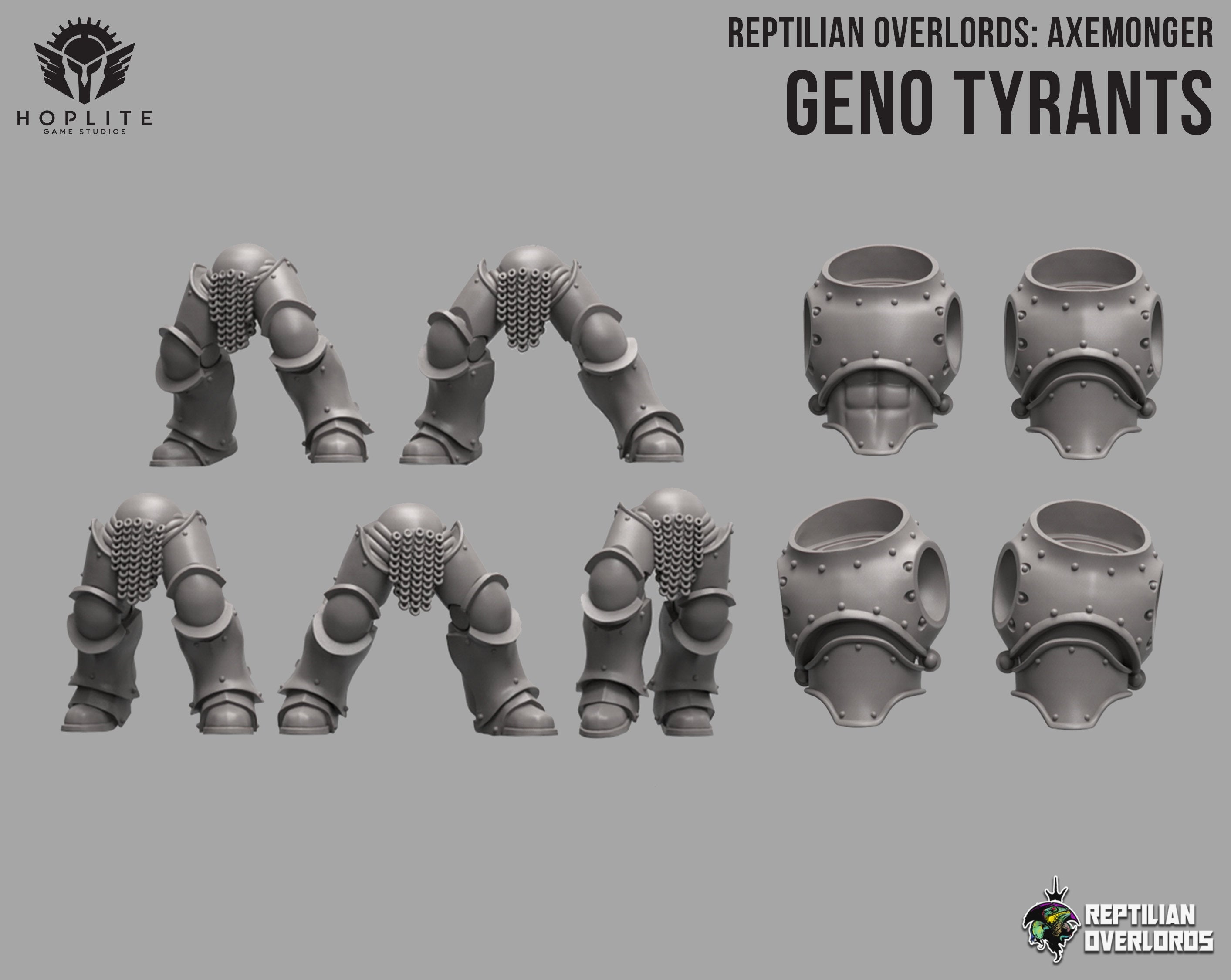 Axemonger: Geno Tyrants | Reptilian Overlords | 28mm