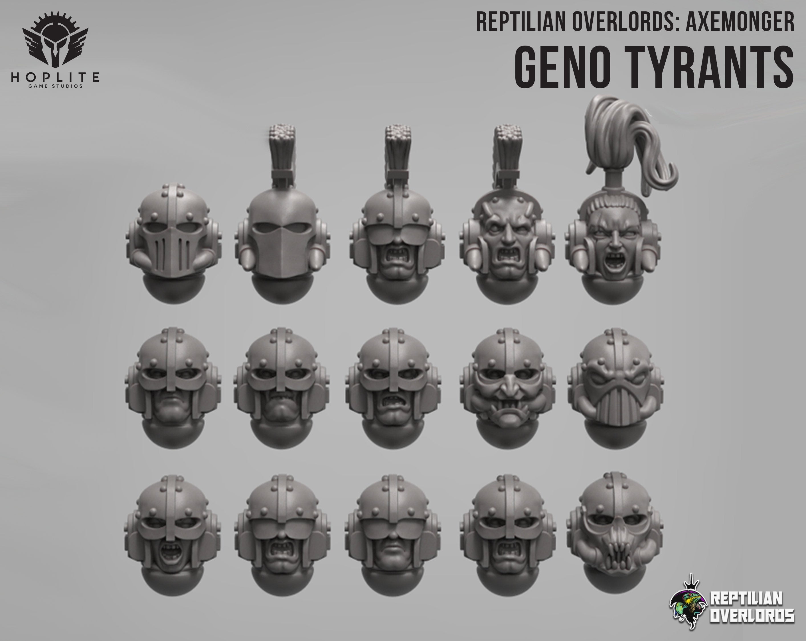 Axemonger: Geno Tyrants | Reptilian Overlords | 28mm