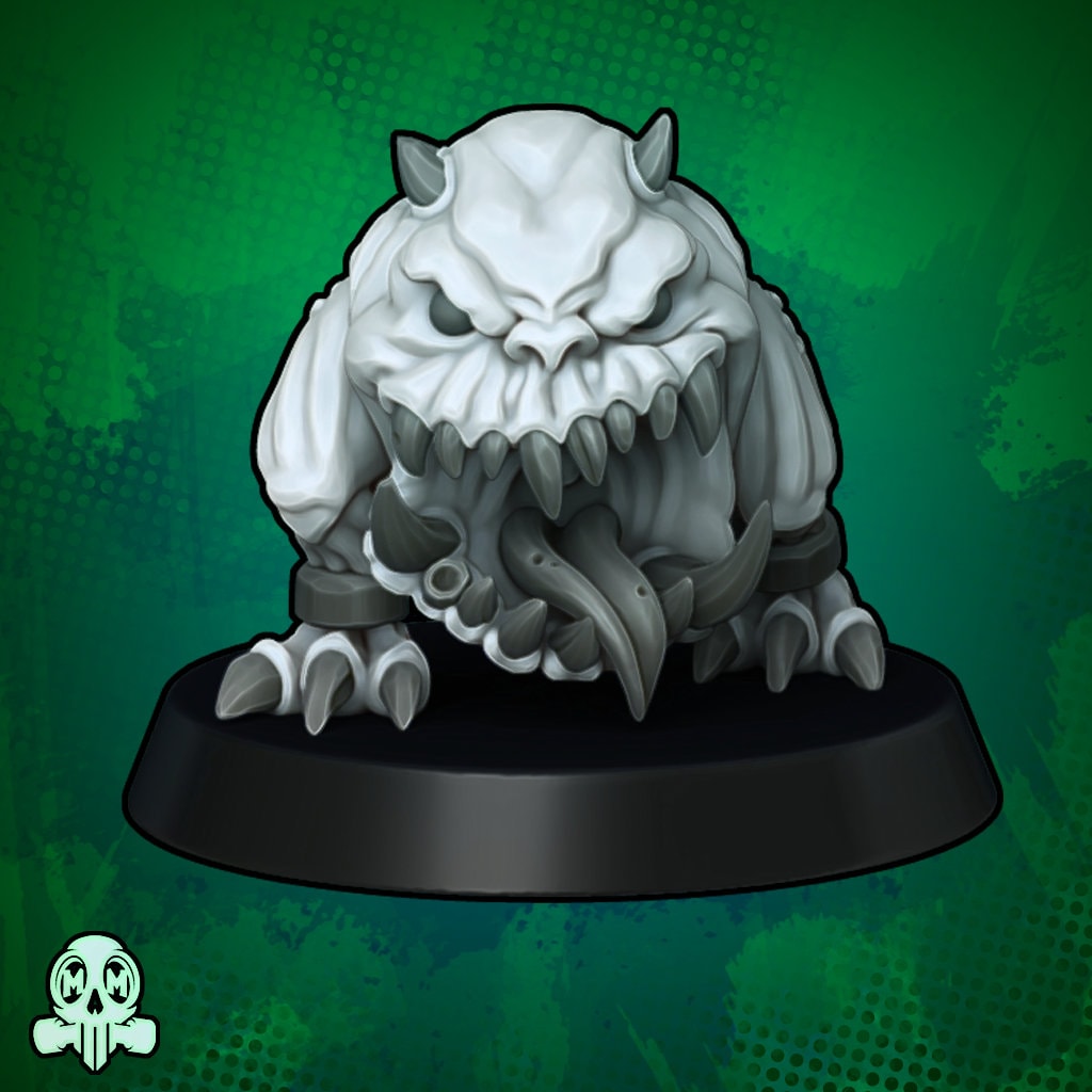 Chompas en cuclillas orco | Miniaturas maliciosas