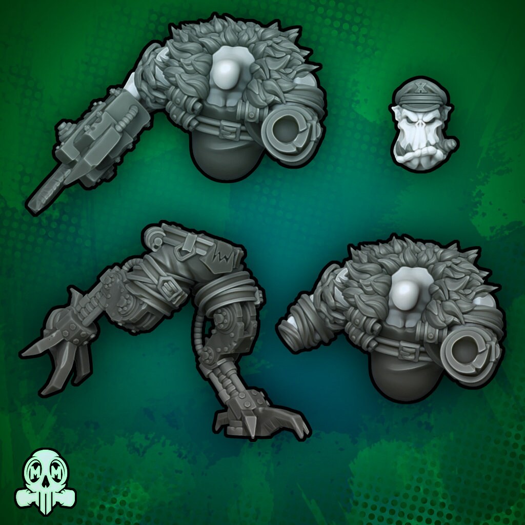 Orcos con mochila propulsora | Malicious Miniatures