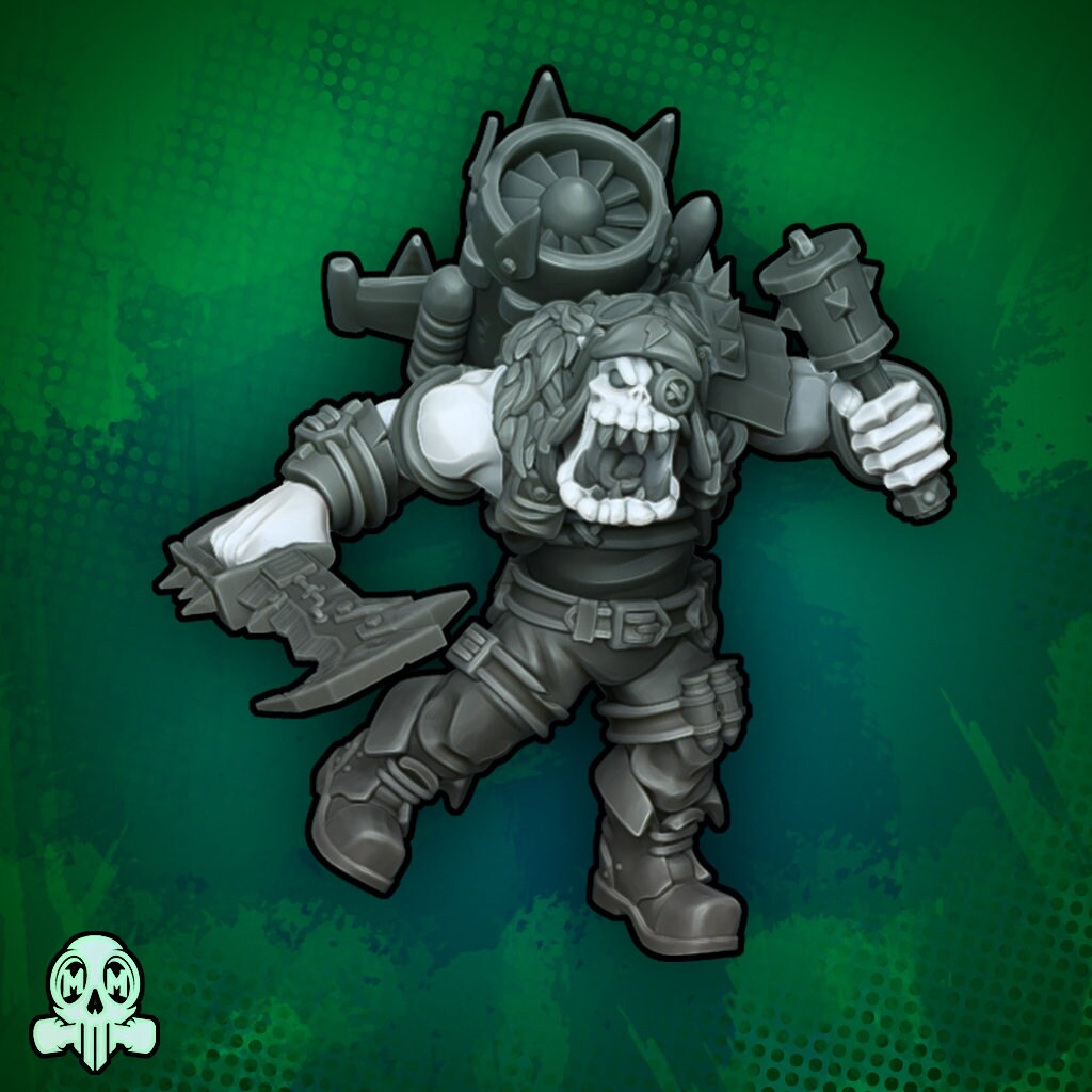 Orcos con mochila propulsora | Malicious Miniatures