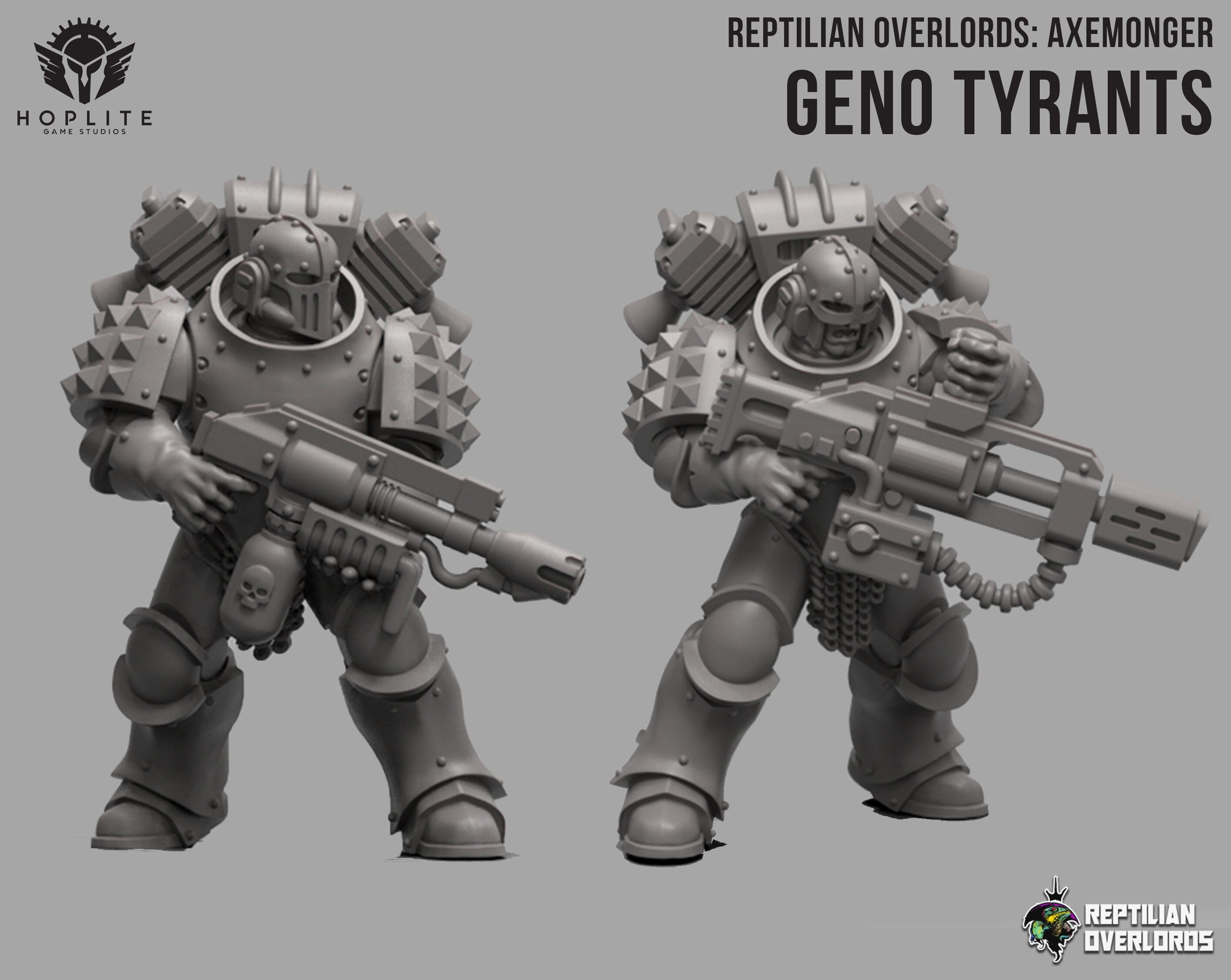 Axemonger: Geno Tyrants | Reptilian Overlords | 28mm