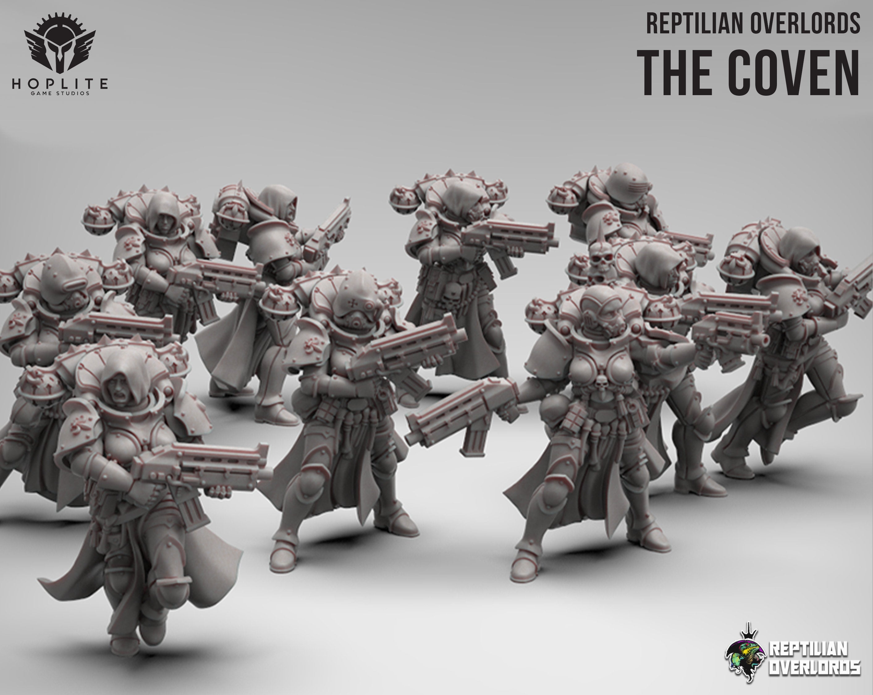 Coven: Combat Sisters | Reptilian Overlords | 28mm
