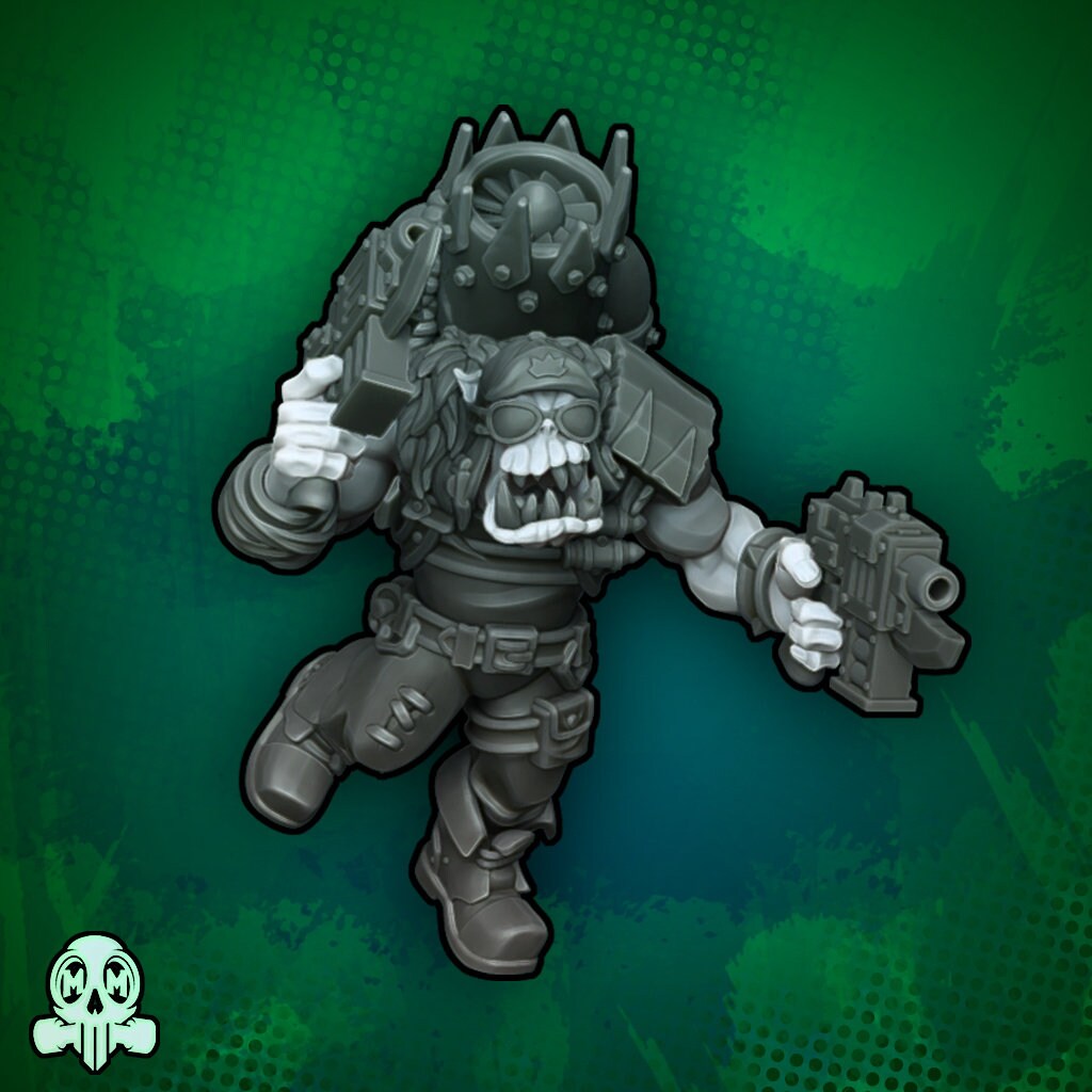 Orcos con mochila propulsora | Malicious Miniatures