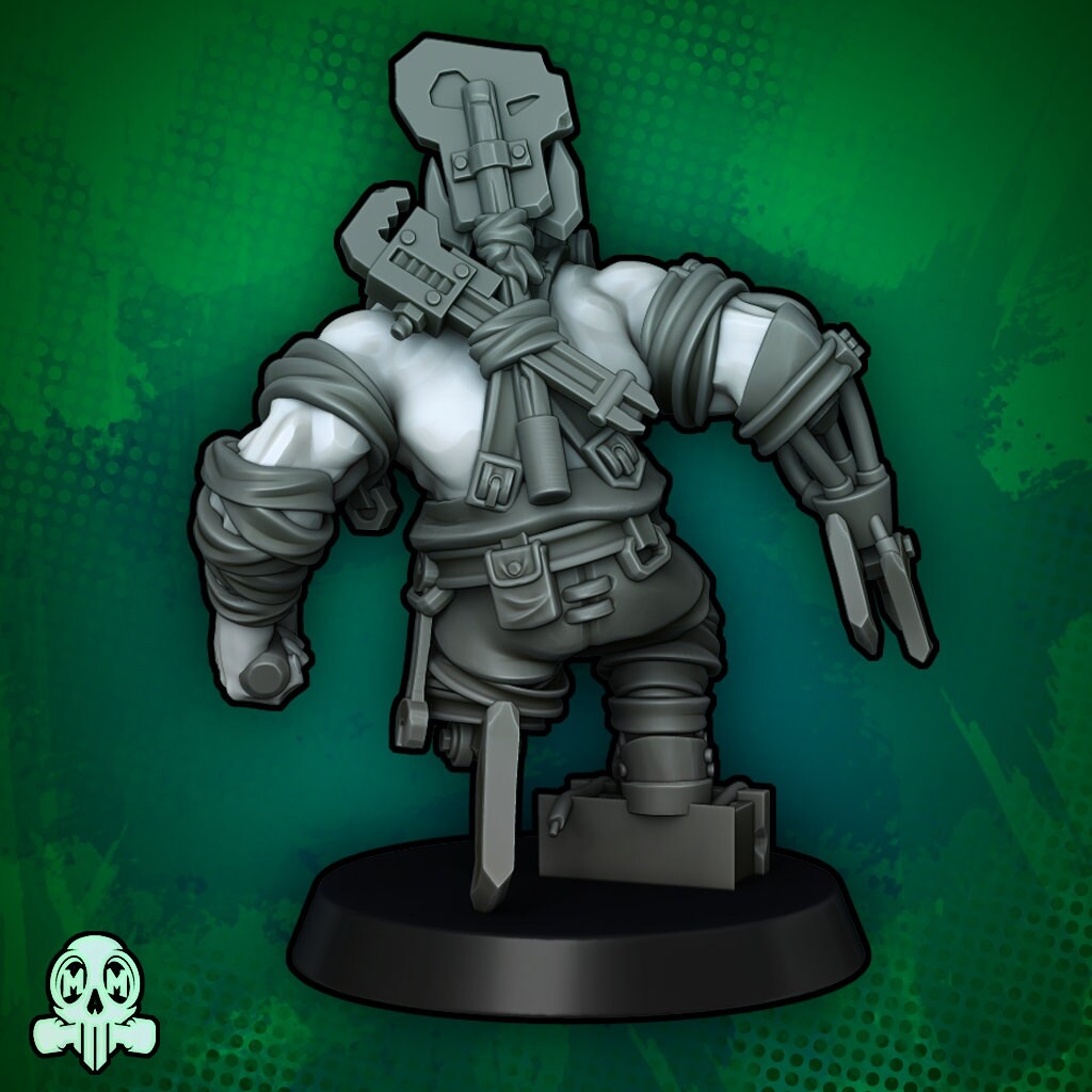 Orco mecánico y compañero goblin | Malicious Miniatures