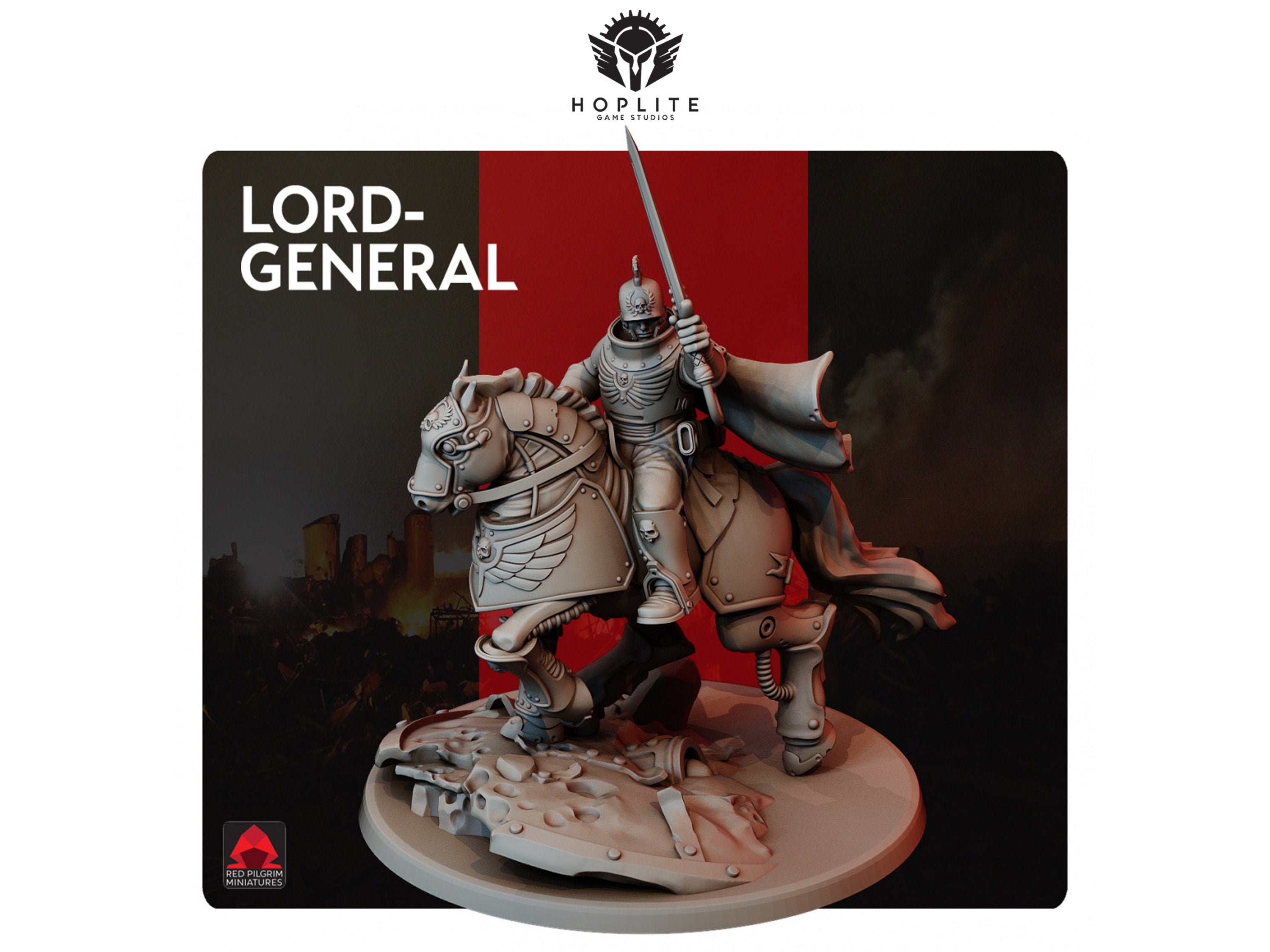 Señor general del Imperio | Miniaturas de Red Pilgrim | 28 mm