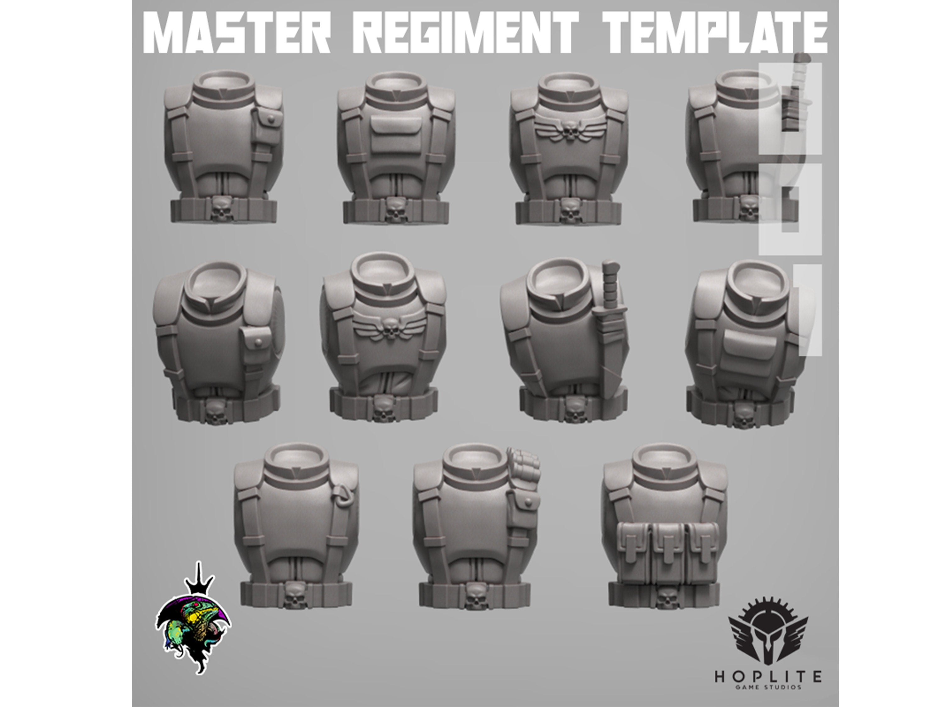 Master Regiment Template: Infantry Squad (v.1) | Reptilian Overlords | 28mm