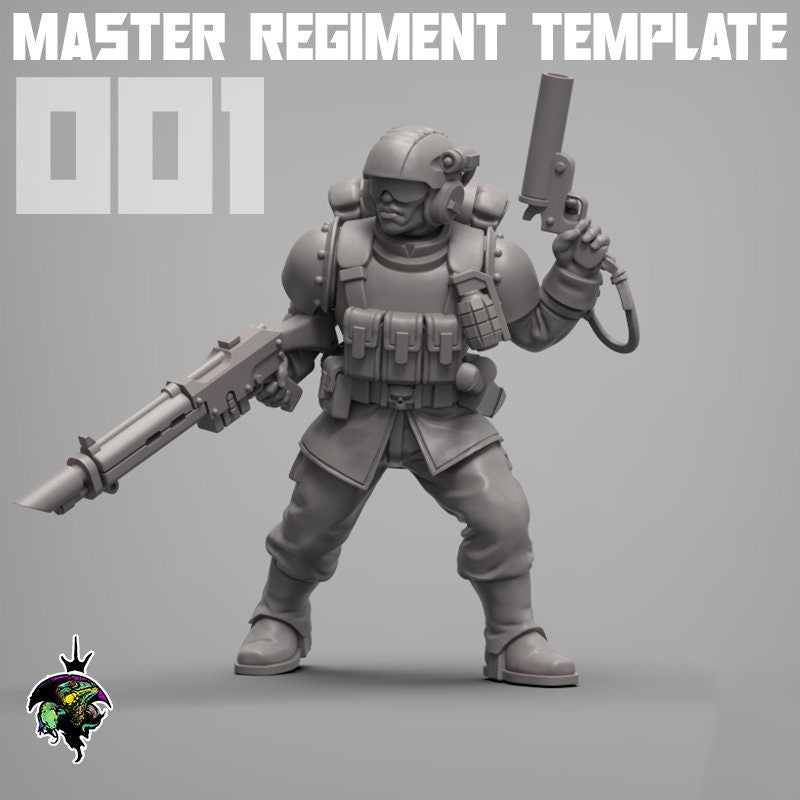 Master Regiment Template: Infantry Squad (v.1) | Reptilian Overlords | 28mm