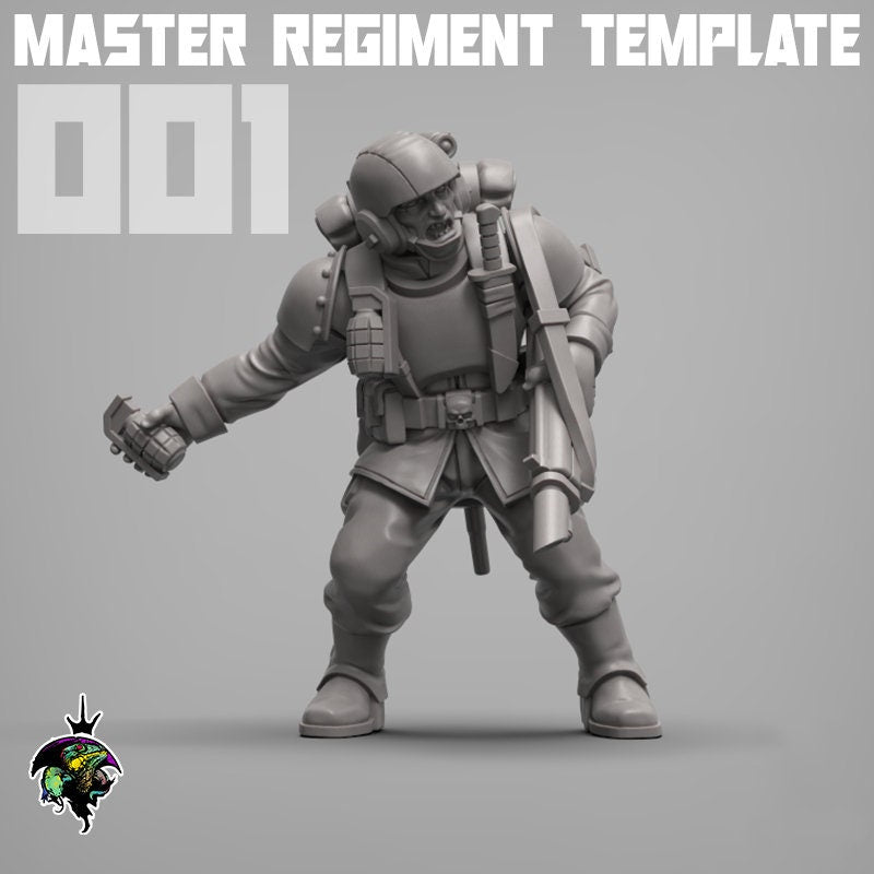 Master Regiment Template: Infantry Squad (v.1) | Reptilian Overlords | 28mm