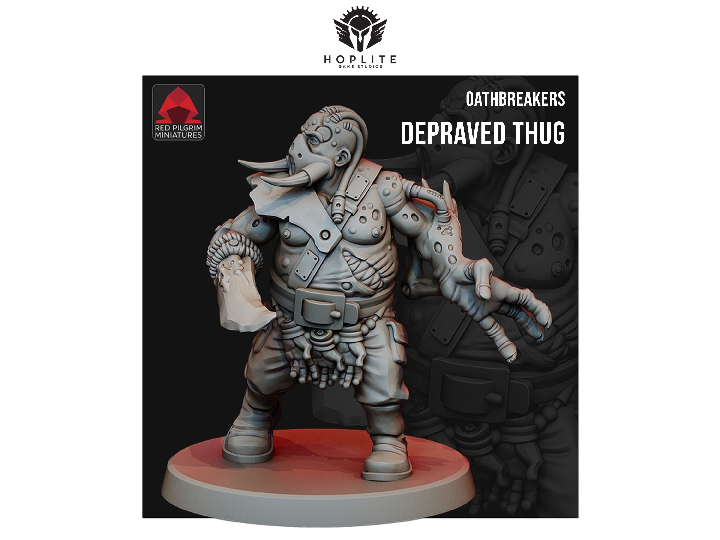 Matón depravado de los Herejes Rompedores de Juramentos | Miniaturas de Red Pilgrim | 28 mm