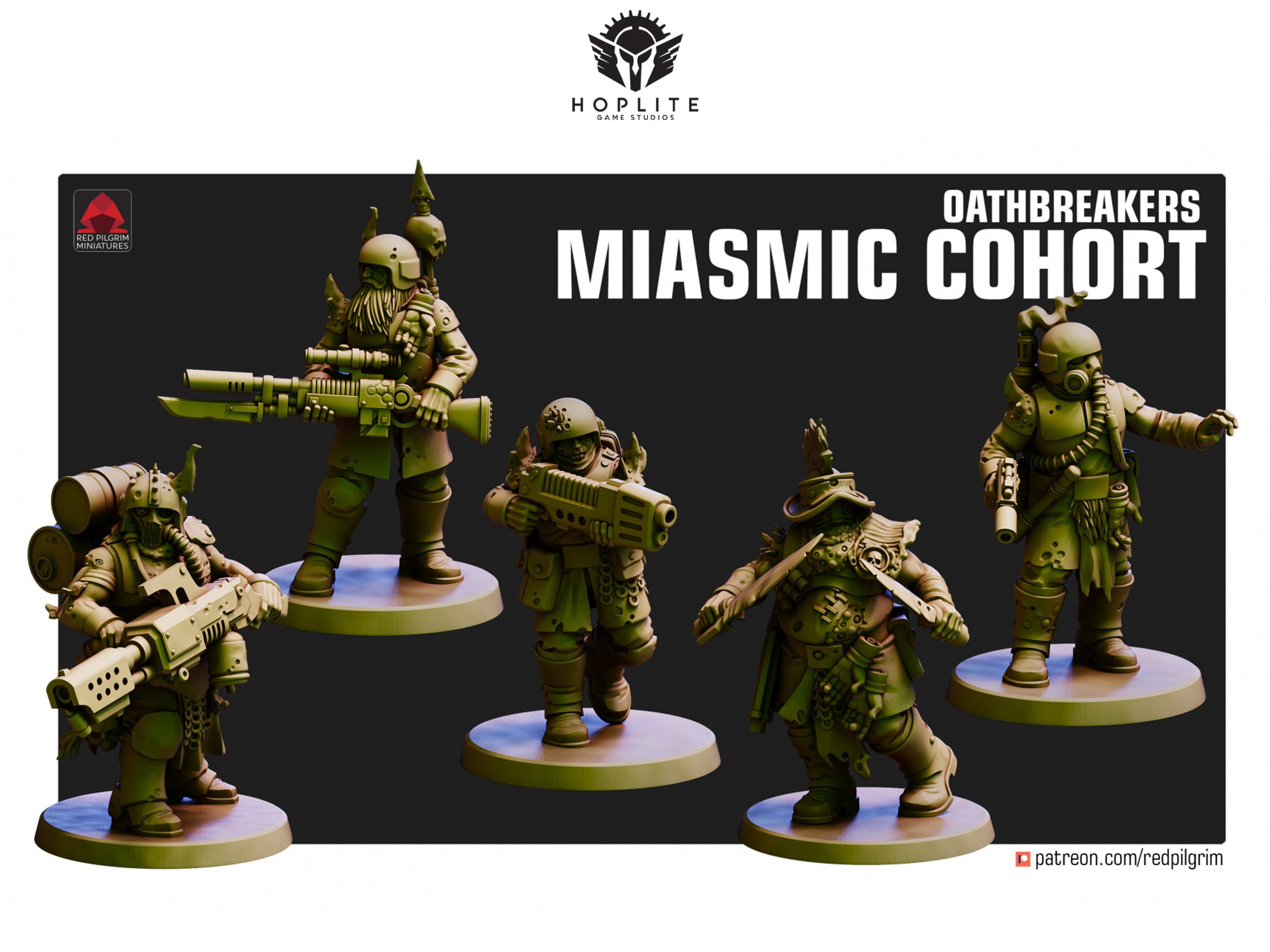Cohorte Miasmática de Rompejuramentos Herejes | Miniaturas del Peregrino Rojo