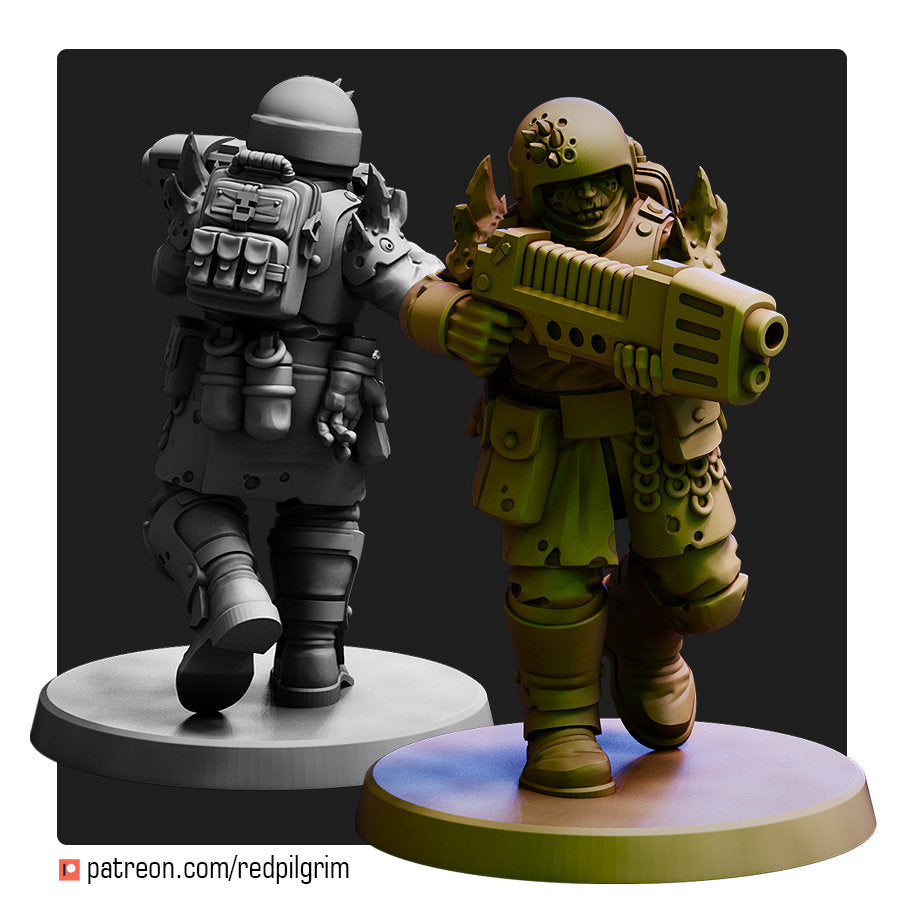 Cohorte Miasmática de Rompejuramentos Herejes | Miniaturas del Peregrino Rojo