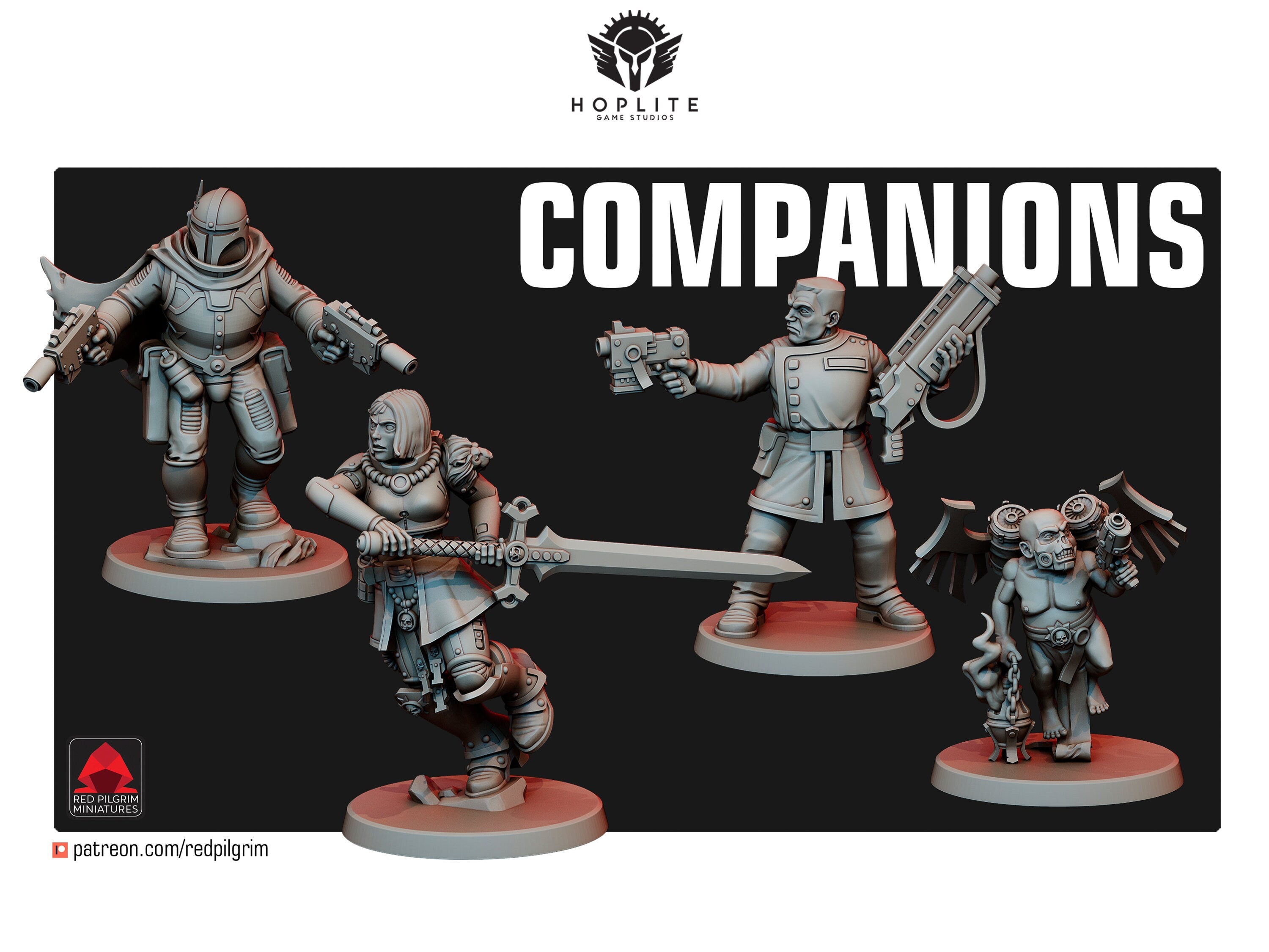 Compañeros de los Halcones del Desierto | Miniaturas de Red Pilgrim | 28 mm