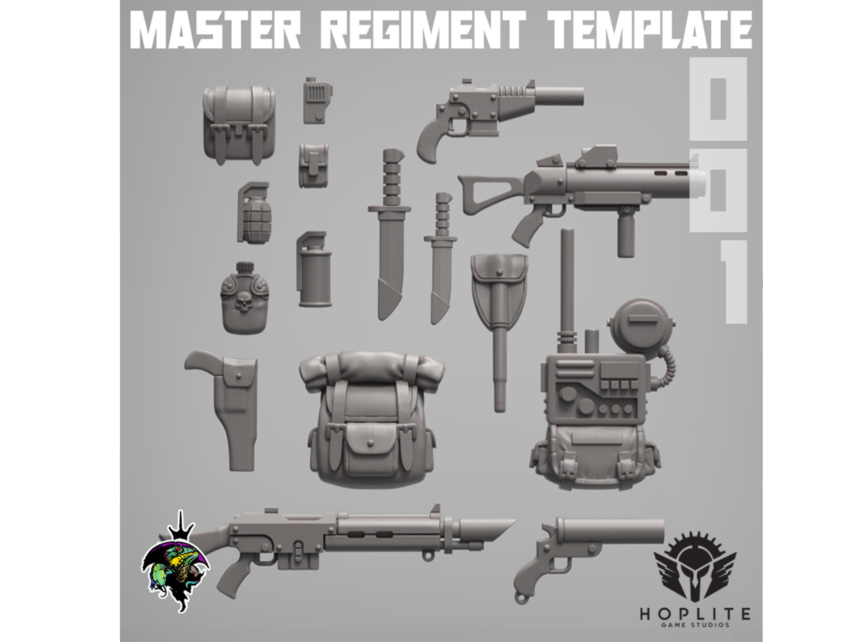 Master Regiment Template: Infantry Squad (v.1) | Reptilian Overlords | 28mm