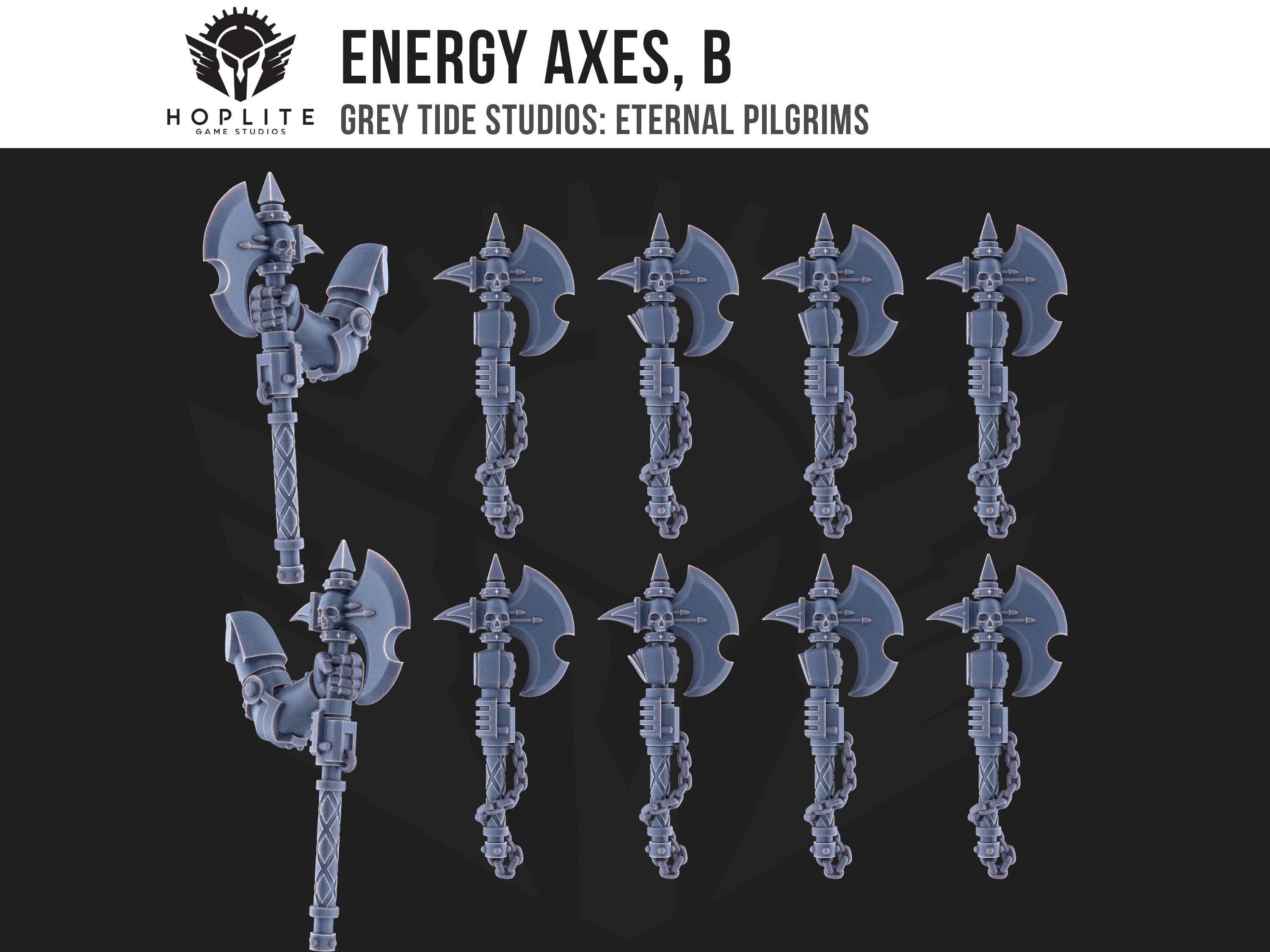 Ejes Energéticos, B (x10) | Estudios de marea gris | Peregrinos eternos | Piezas y brocas de conversión