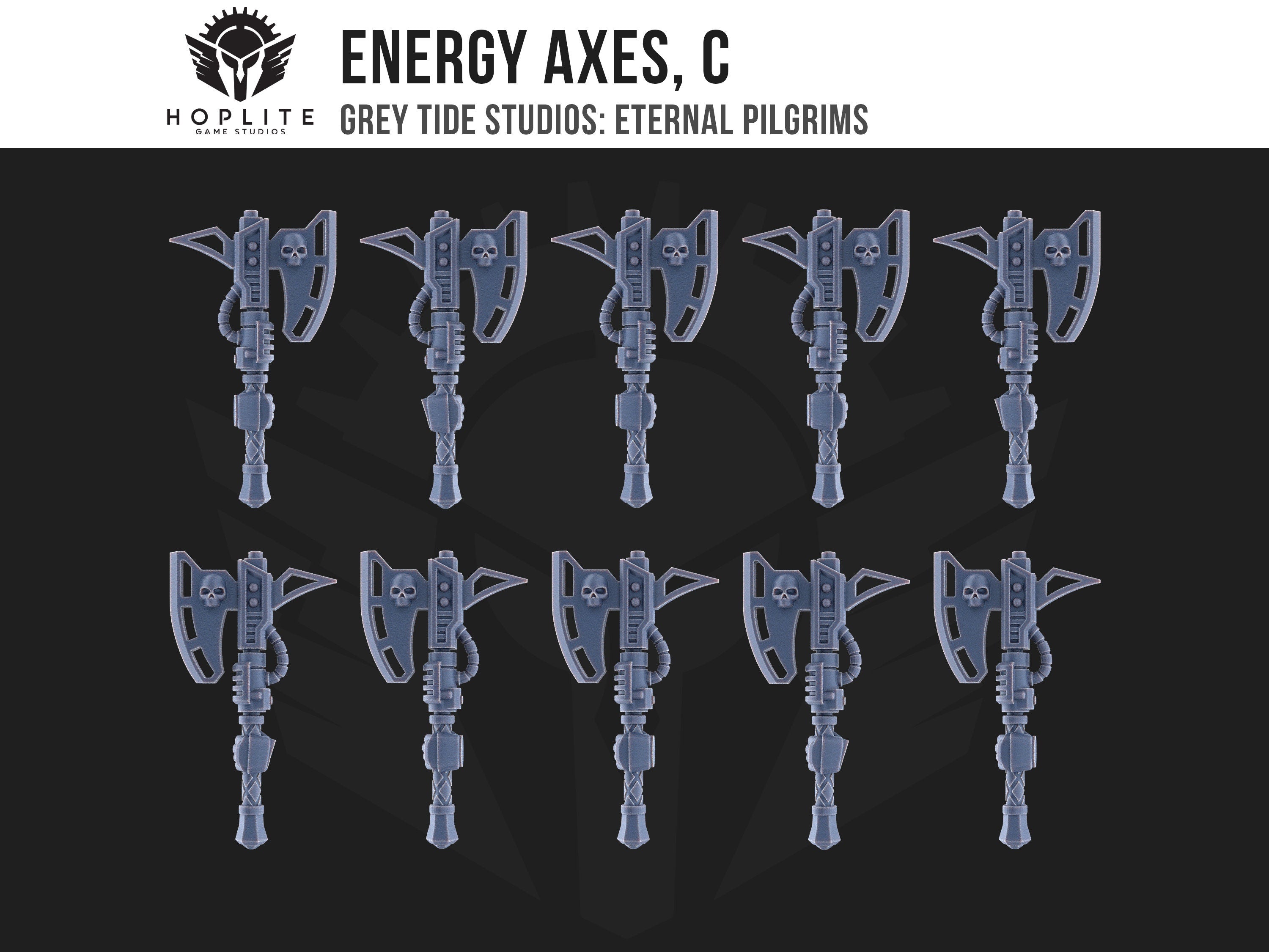Ejes de energía, C (x10) | Estudios de marea gris | Peregrinos eternos | Piezas y brocas de conversión