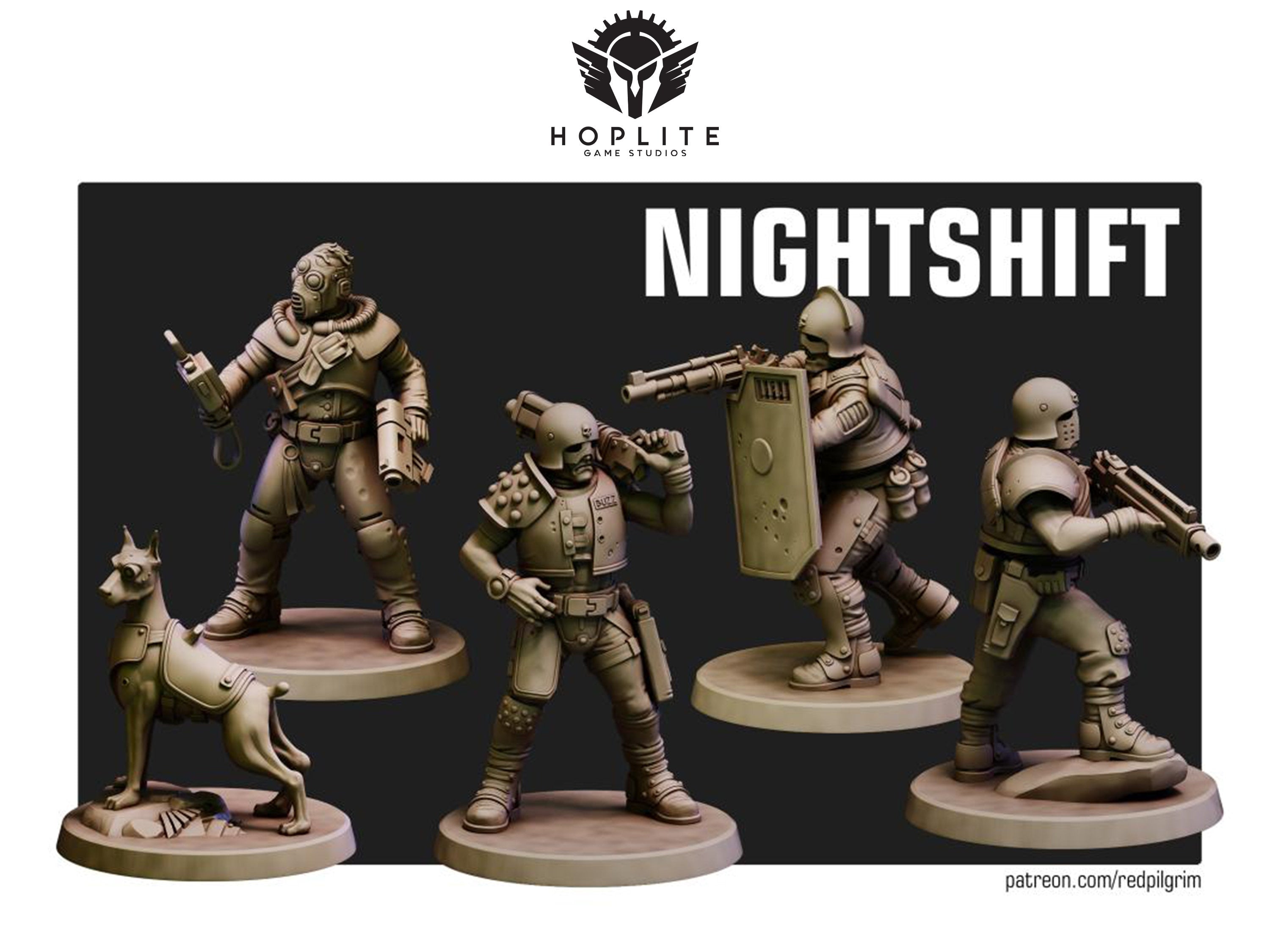 El turno de noche | Miniaturas de Red Pilgrim | 28 mm