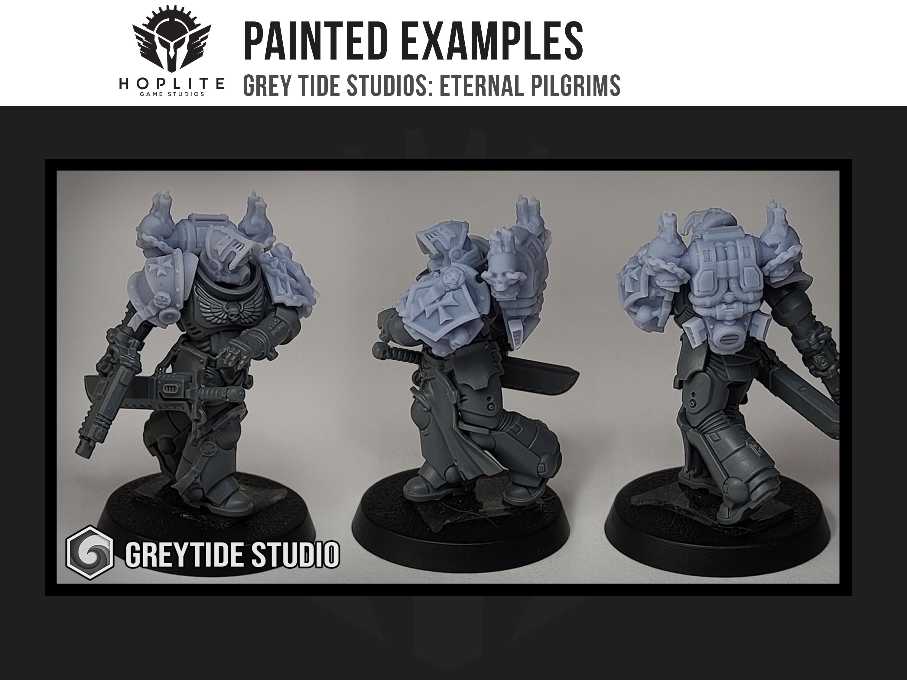 Crusade Shoulder Pads, D (x10) | Grey Tide Studios | Eternal Pilgrims | Conversion Parts & Bits