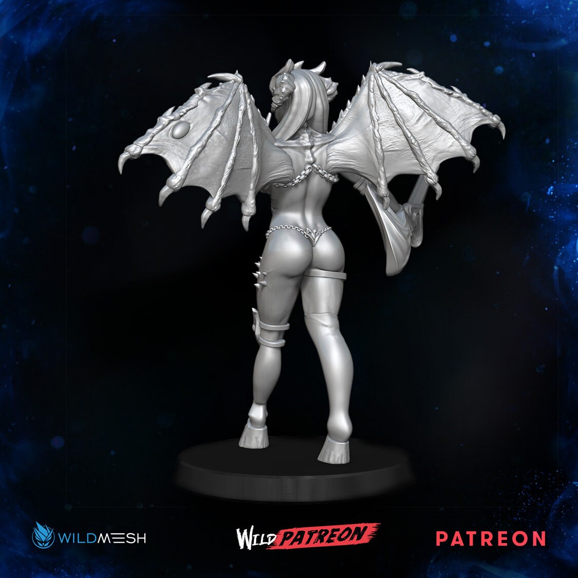 Demonic Temptress Pin-up - Den of Imagination - Pinup Miniature