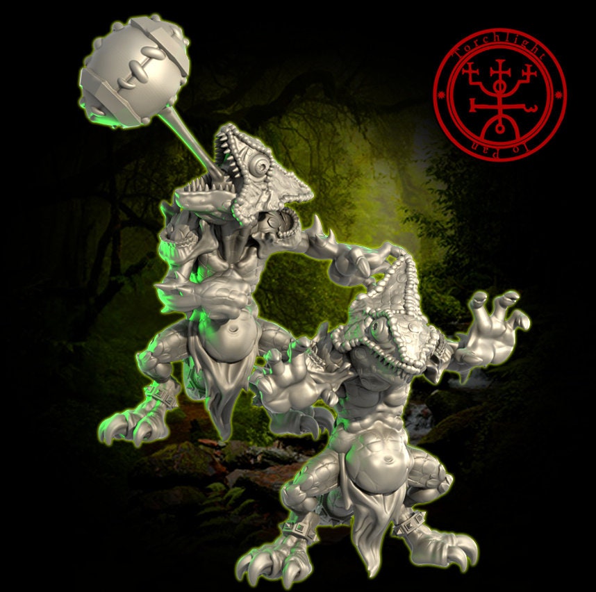 The Razorscale Rippers - Lizardmen Fantasy Football Team - 15 Players - Torchlight Models