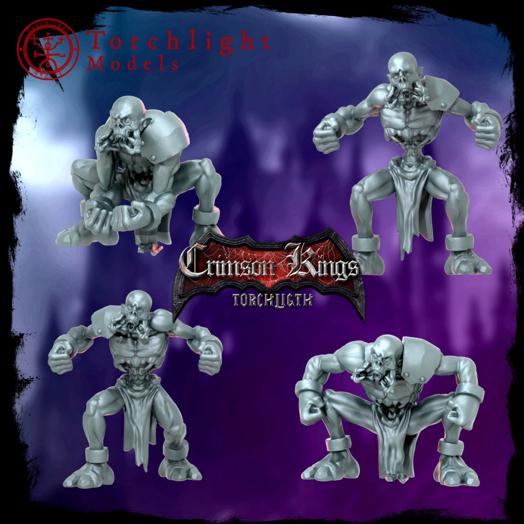 The Crimson Kings - Vampire Fantasy Football Team - 17 Players - Torchlight Models