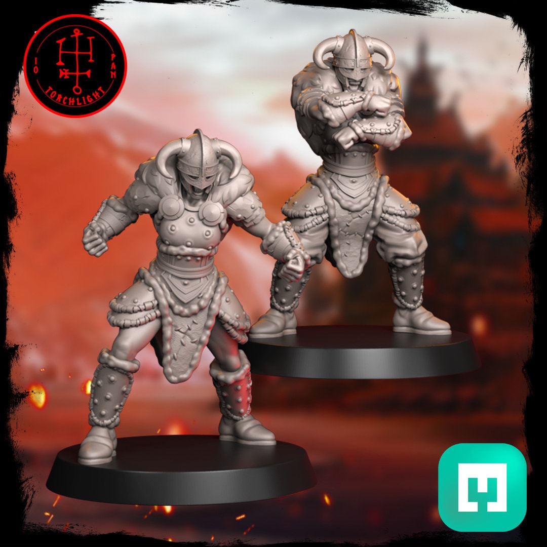 The Field Maidens - Full Norse Amazon Fantasy Football Team - 15 Players - Torchlight Models