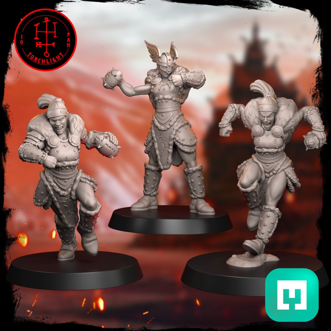 The Field Maidens - Full Norse Amazon Fantasy Football Team - 15 Players - Torchlight Models
