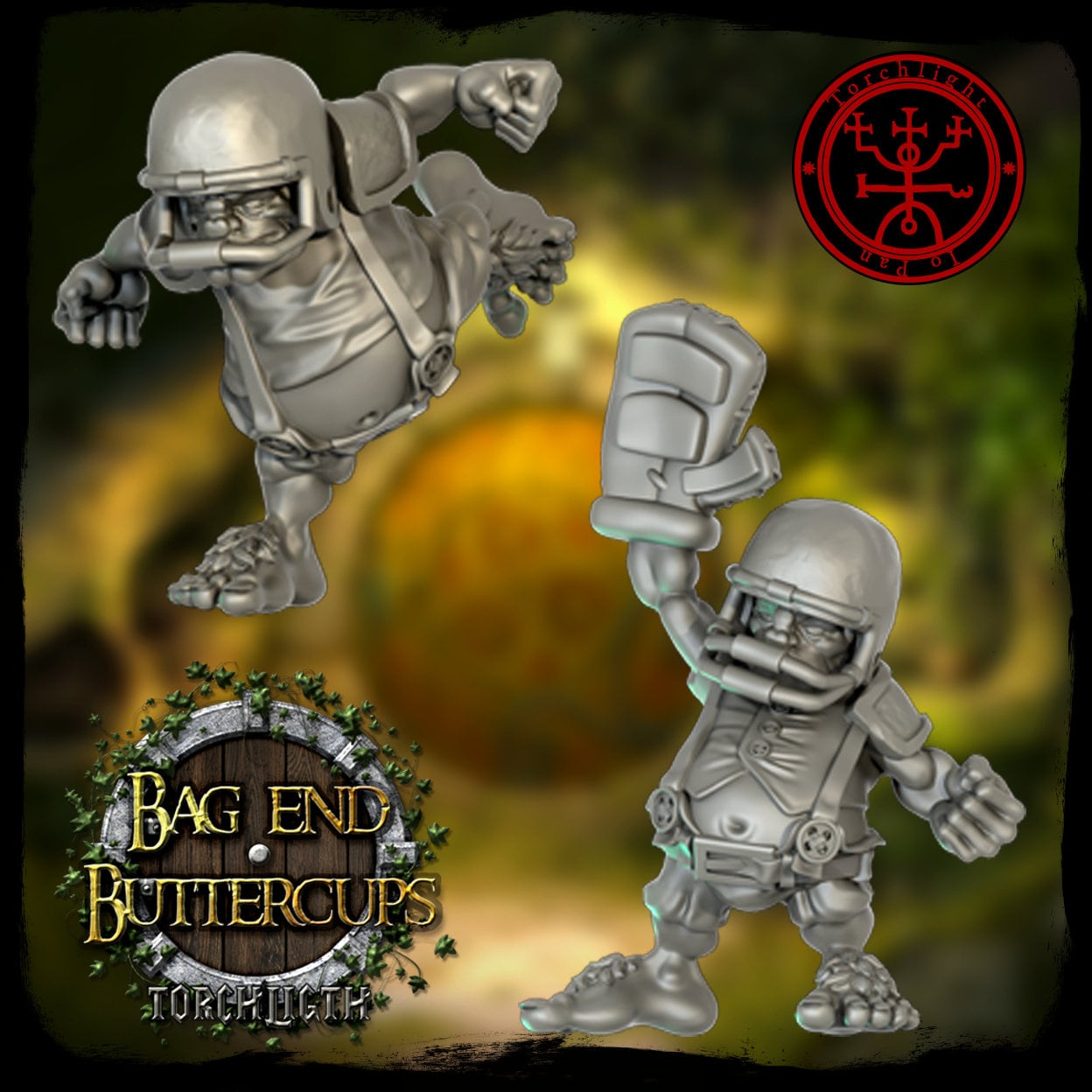 The Bag End Buttercups - Halbling-Fantasy-Football-Team - 16 Spieler - Torchlight Models