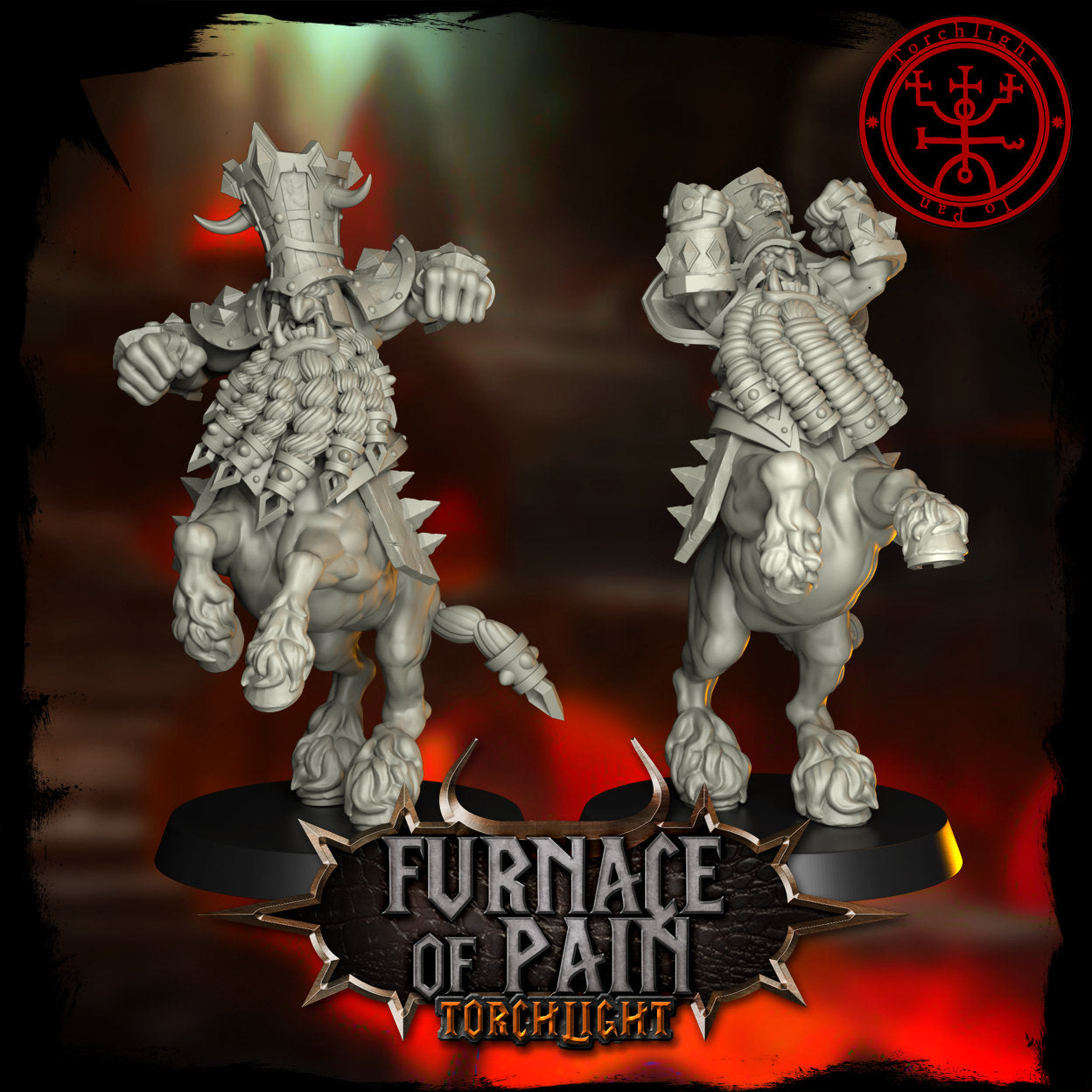 The Furnace of Pain- Chaos Dwarf Fantasy Football Team - 15 Models - Torchlight Models