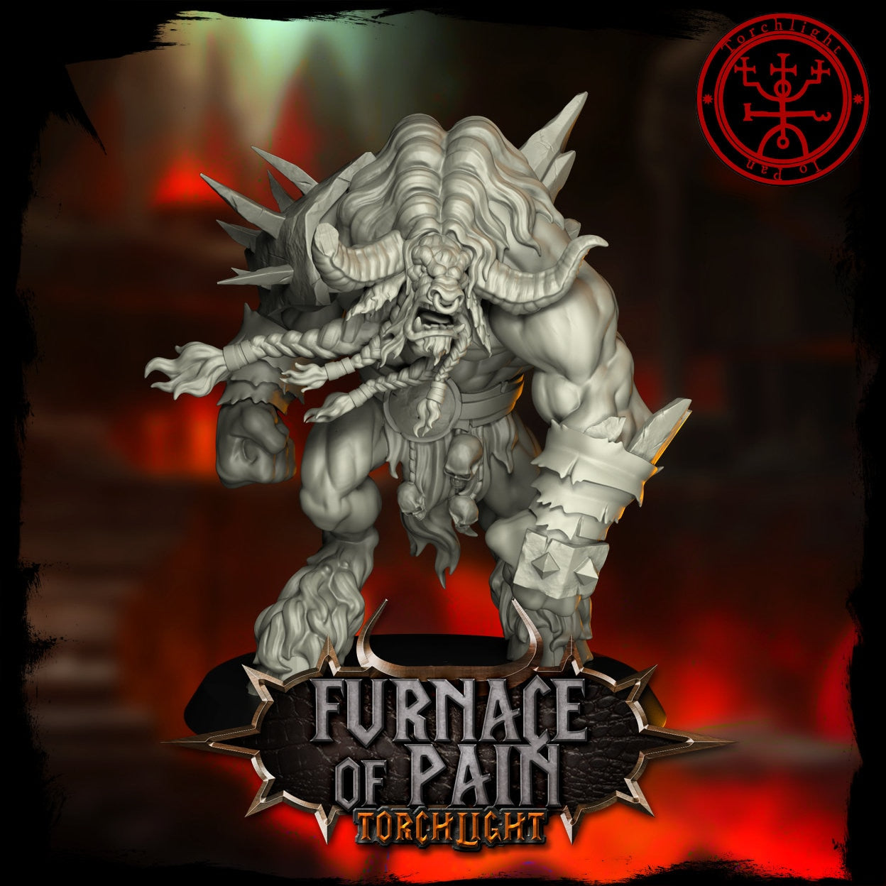 The Furnace of Pain- Chaos Dwarf Fantasy Football Team - 15 Models - Torchlight Models