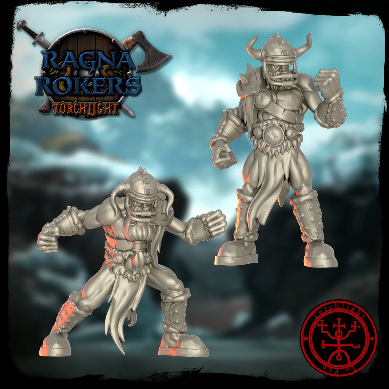 The Ragnarockers – Nordisches Fantasy-Football-Team – 16 Spieler – Torchlight Models