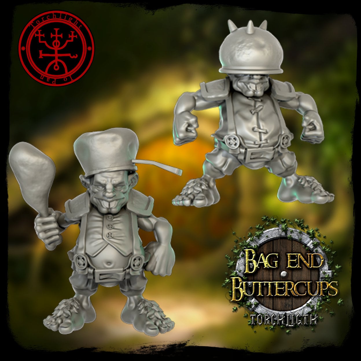 The Bag End Buttercups - Halbling-Fantasy-Football-Team - 16 Spieler - Torchlight Models
