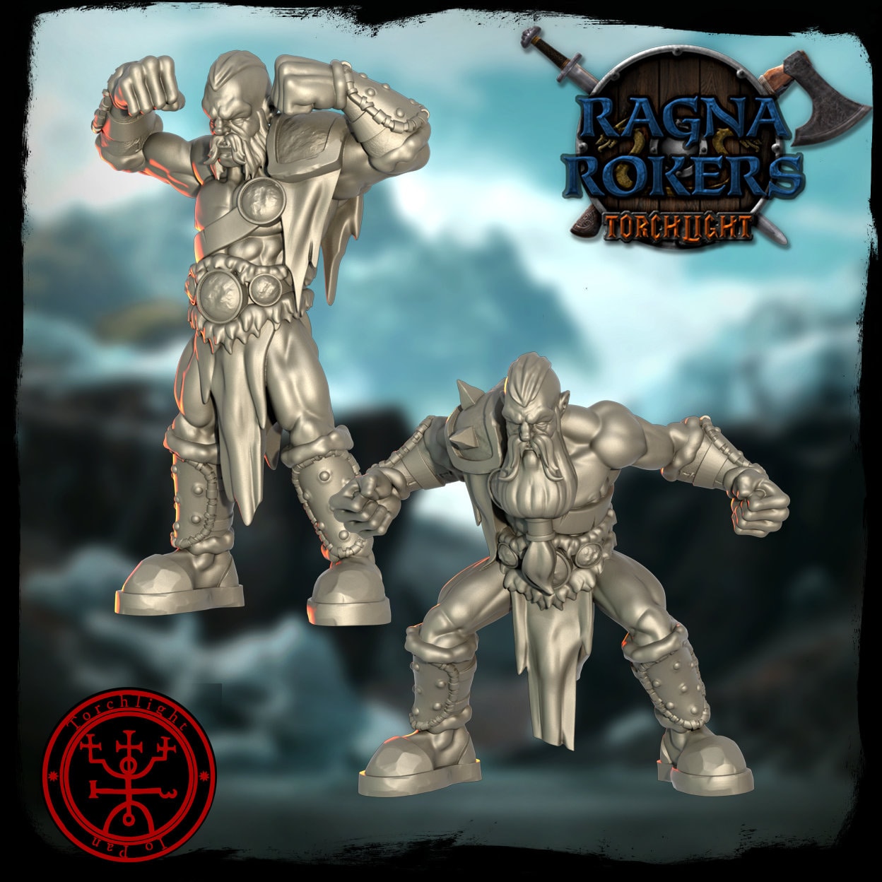 The Ragnarockers – Nordisches Fantasy-Football-Team – 16 Spieler – Torchlight Models