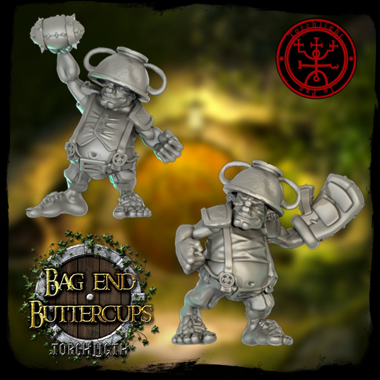 The Bag End Buttercups - Halbling-Fantasy-Football-Team - 16 Spieler - Torchlight Models