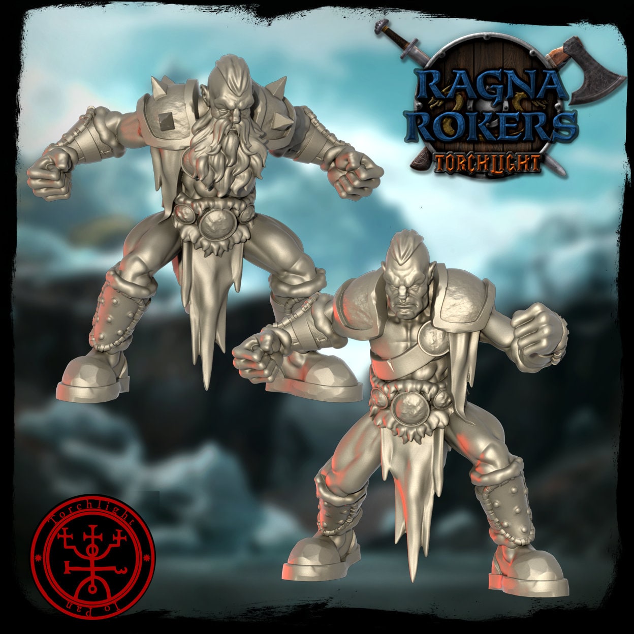 The Ragnarockers – Nordisches Fantasy-Football-Team – 16 Spieler – Torchlight Models