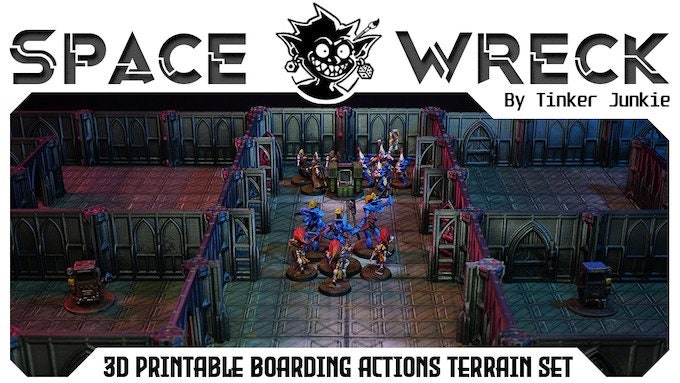 Space Wreck: Alfombra de juego de vinilo para fiesta de embarque