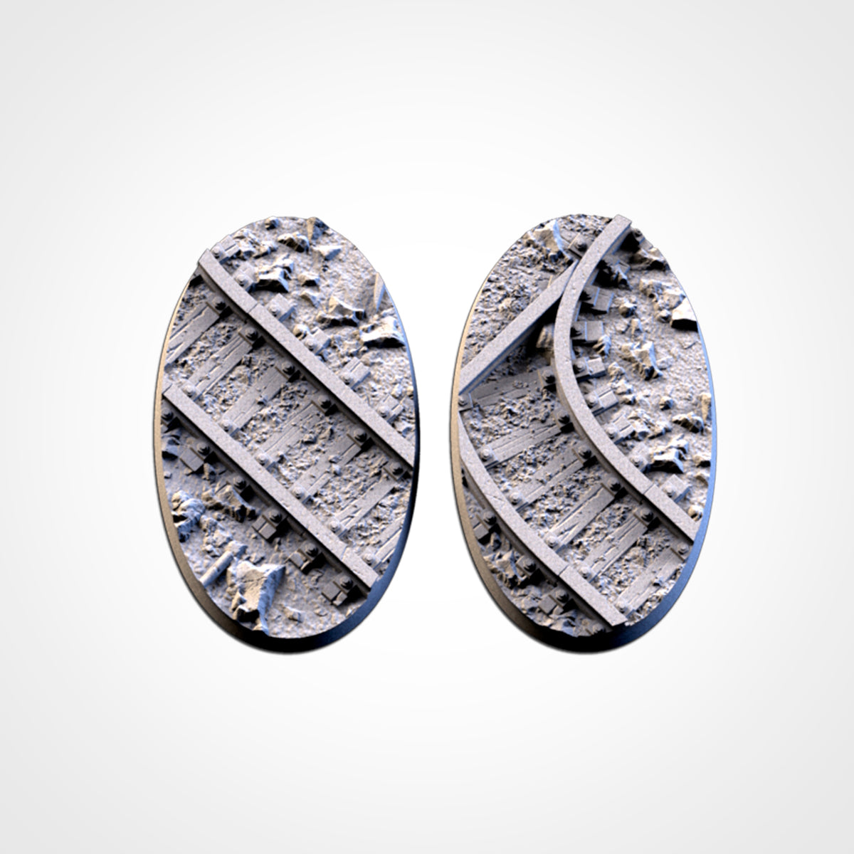 Mines Bases | 25mm | 32mm | 40mm | Txarli Factory | Magnetizable Scenic Textured Round