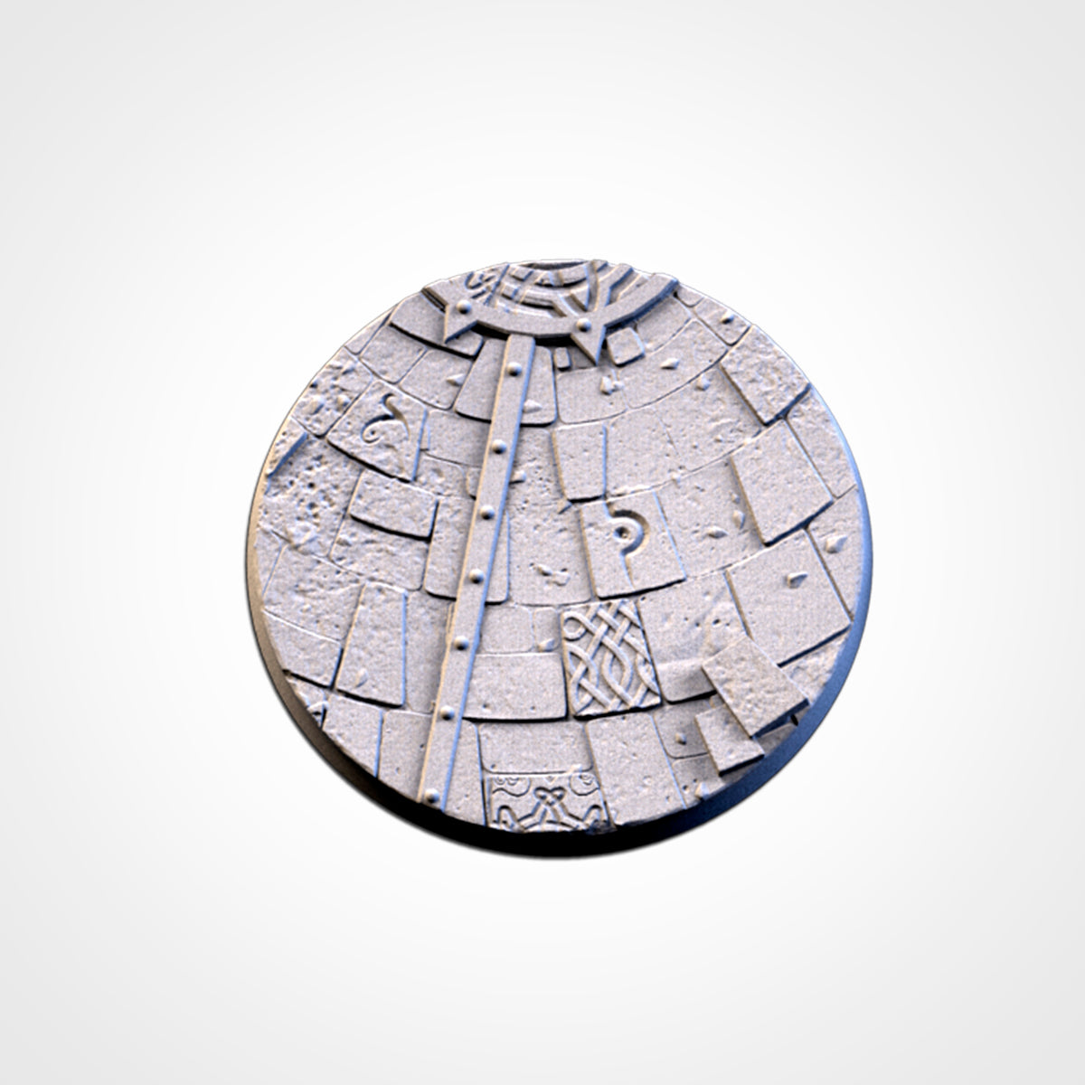 Sacred Temple Bases | 25mm | 32mm | 40mm | Txarli Factory | Magnetizable Scenic Textured Round