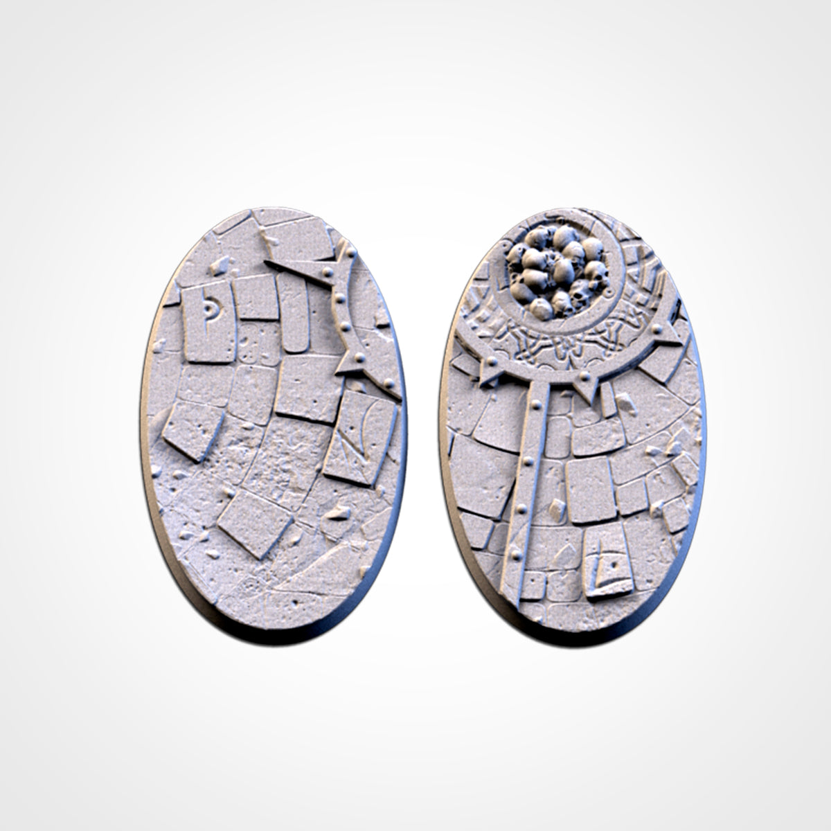 Sacred Temple Bases | 25mm | 32mm | 40mm | Txarli Factory | Magnetizable Scenic Textured Round