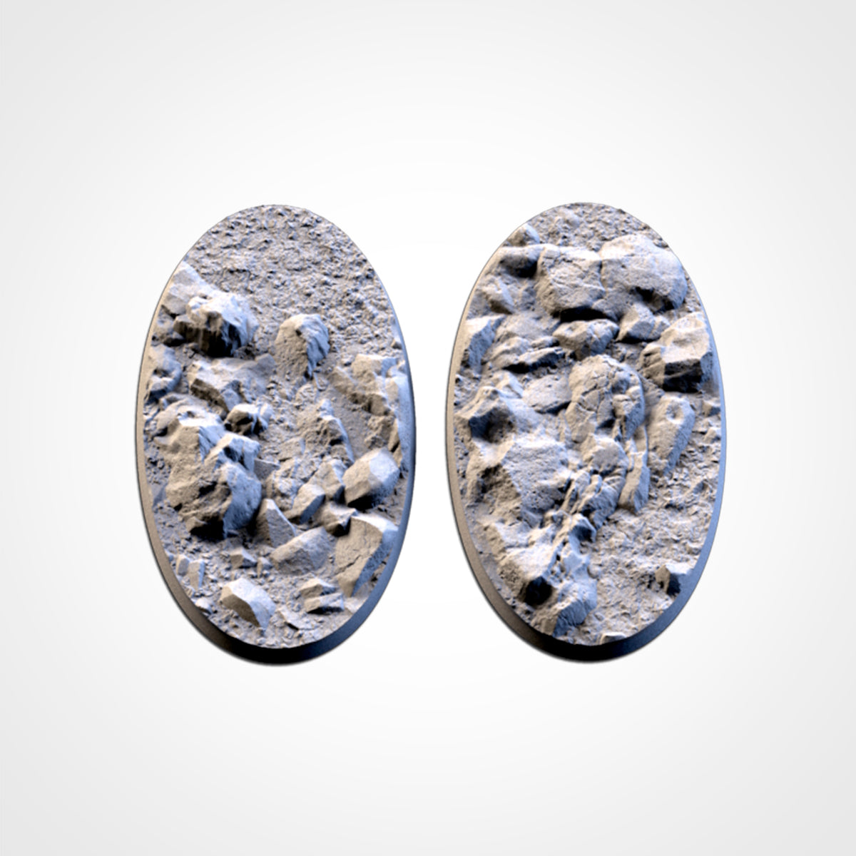 Stony Desert Bases | 25mm | 32mm | 40mm | Txarli Factory | Magnetizable Scenic Textured Round