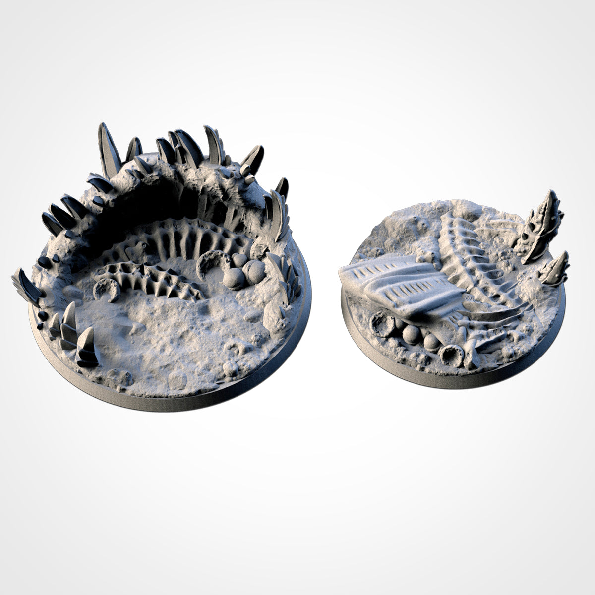 Alien Infestation Bases | 25mm | 32mm | 40mm | Txarli Factory | Magnetizable Scenic Textured Round