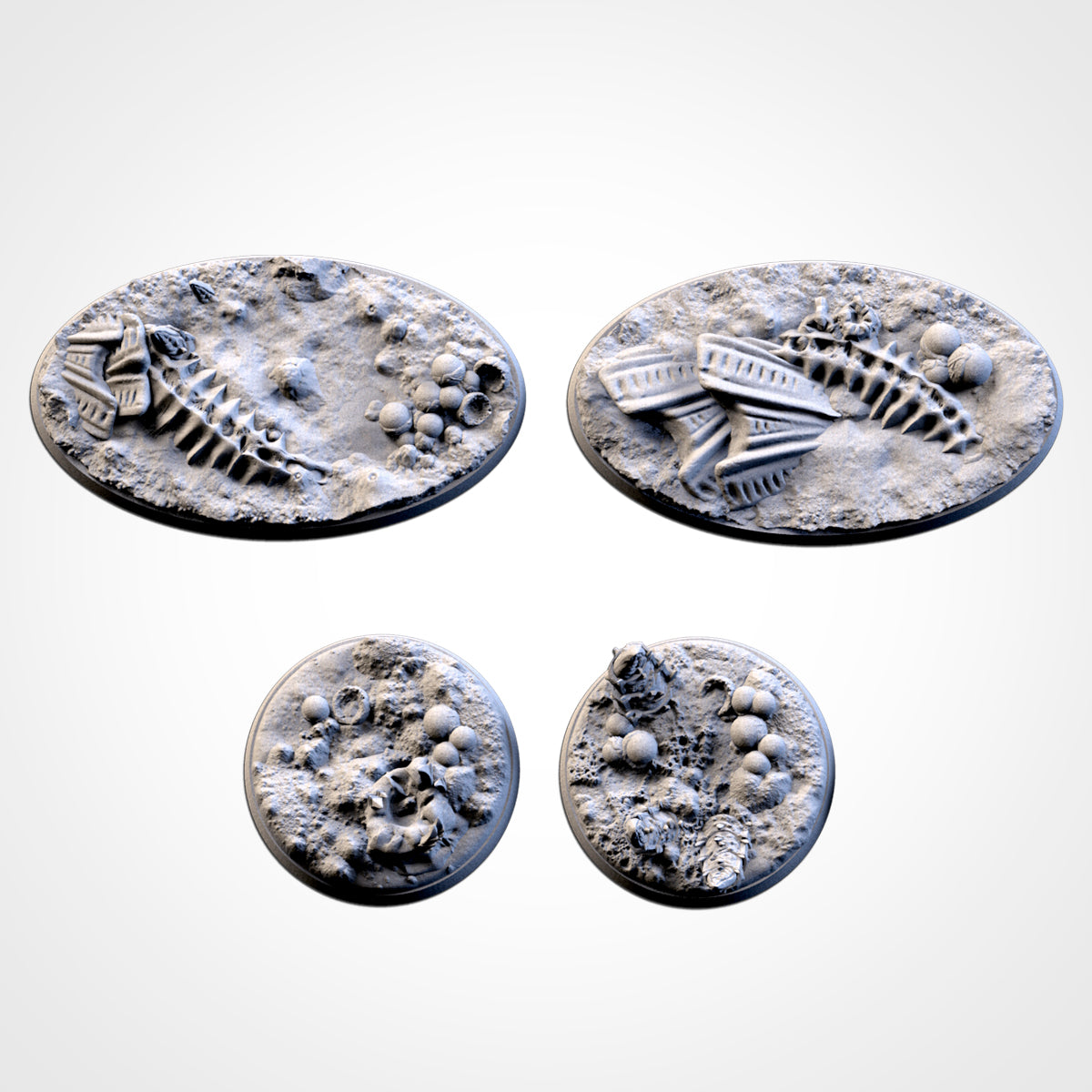 Alien Infestation Bases | 25mm | 32mm | 40mm | Txarli Factory | Magnetizable Scenic Textured Round