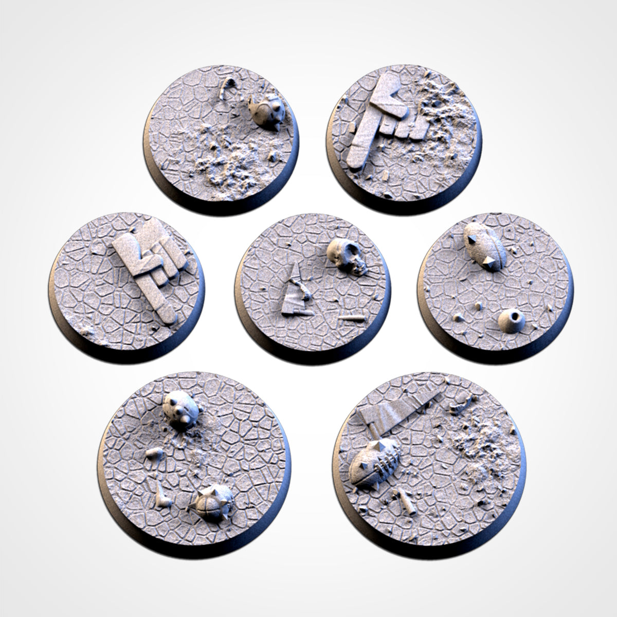 Fantasy Football Bases | 25mm | 32mm | 40mm | Txarli Factory | Magnetizable Scenic Textured Round