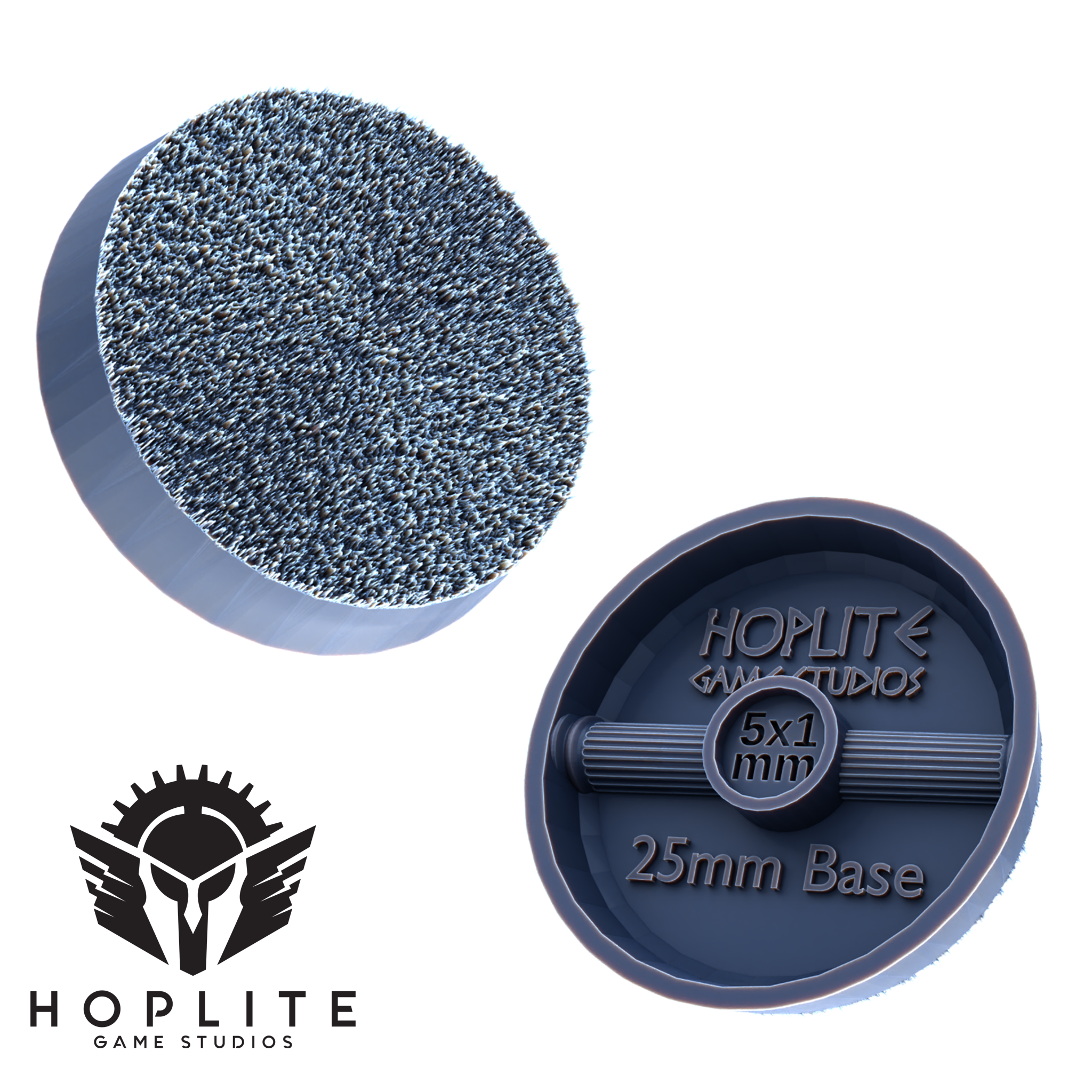 Hoplite Textured Magnetizable Bases | 25mm | 32mm | 40mm | 50mm | 80mm | 35x60mm