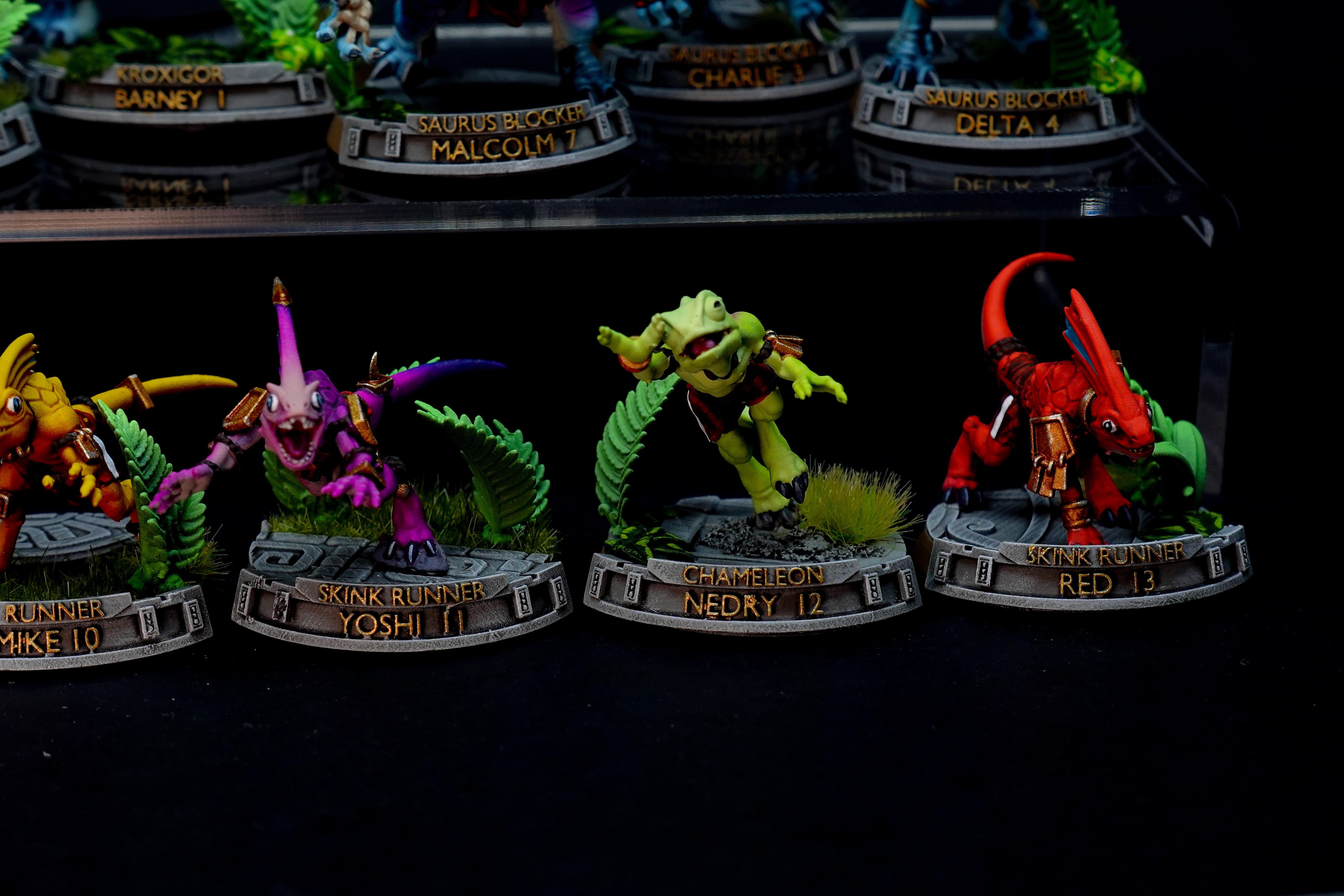 Meso Lizards - Full Lizardmen Fantasy Football Team - 15 Players - Brutefun Miniatures