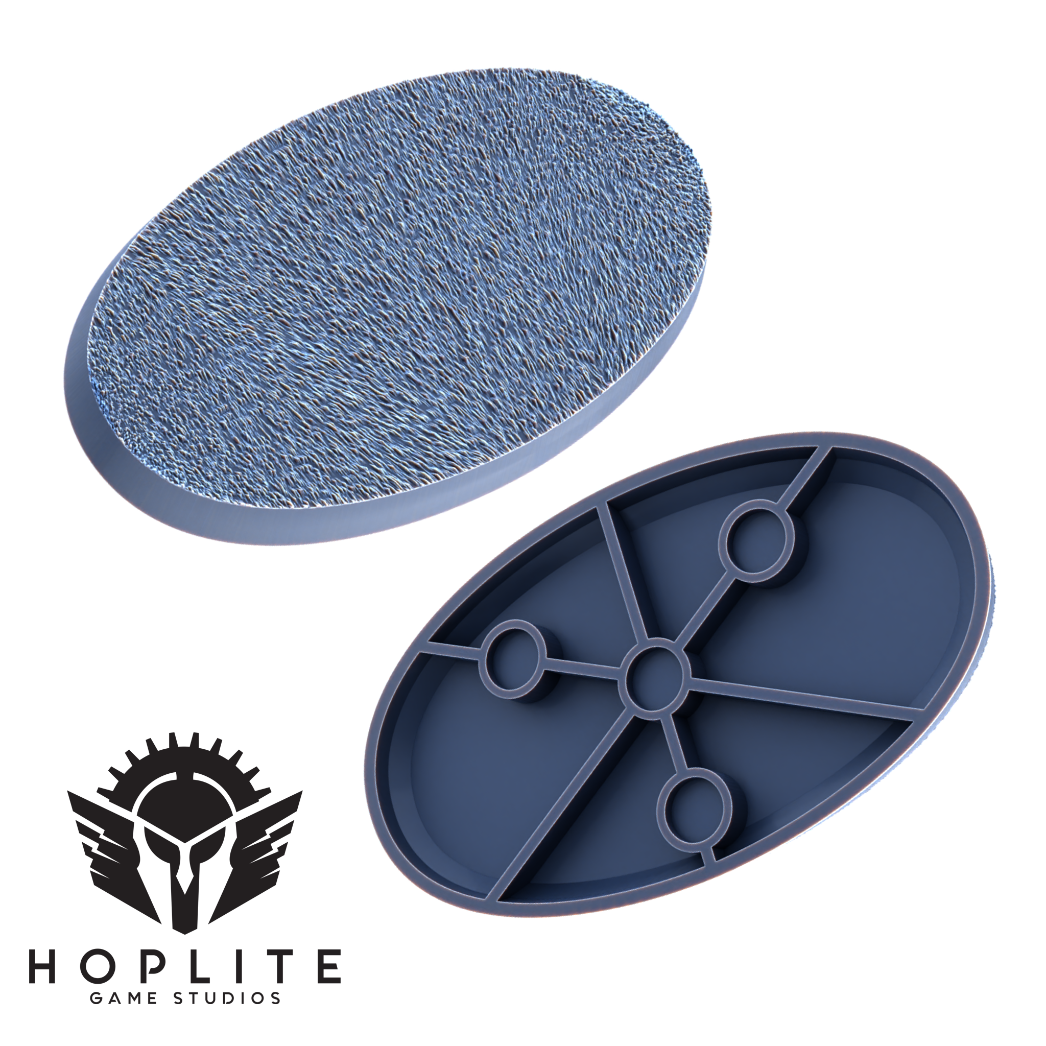 Hoplite Textured Magnetizable Bases | 25mm | 32mm | 40mm | 50mm | 80mm | 35x60mm