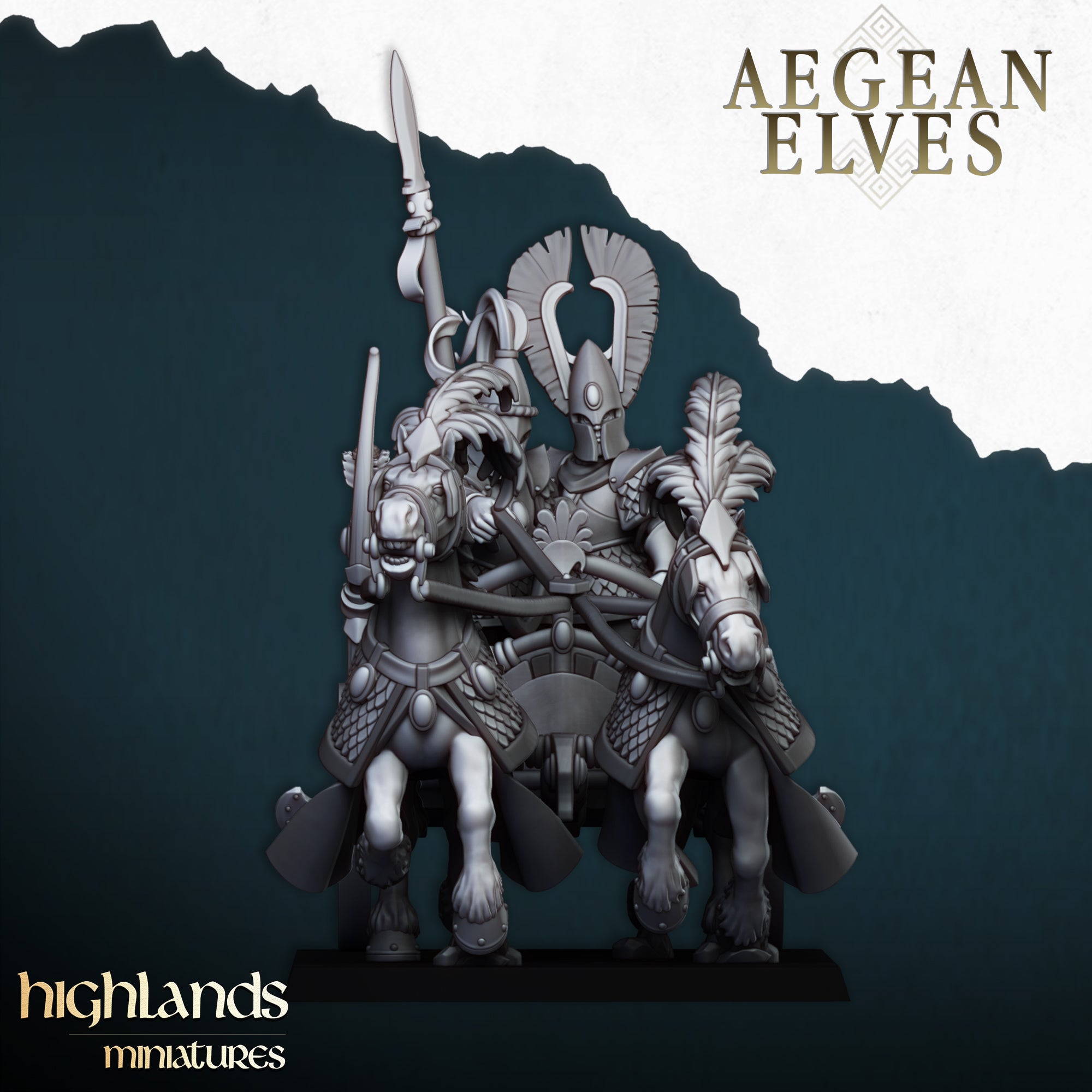 Aegean Elves Chariot - Highlands Miniatures