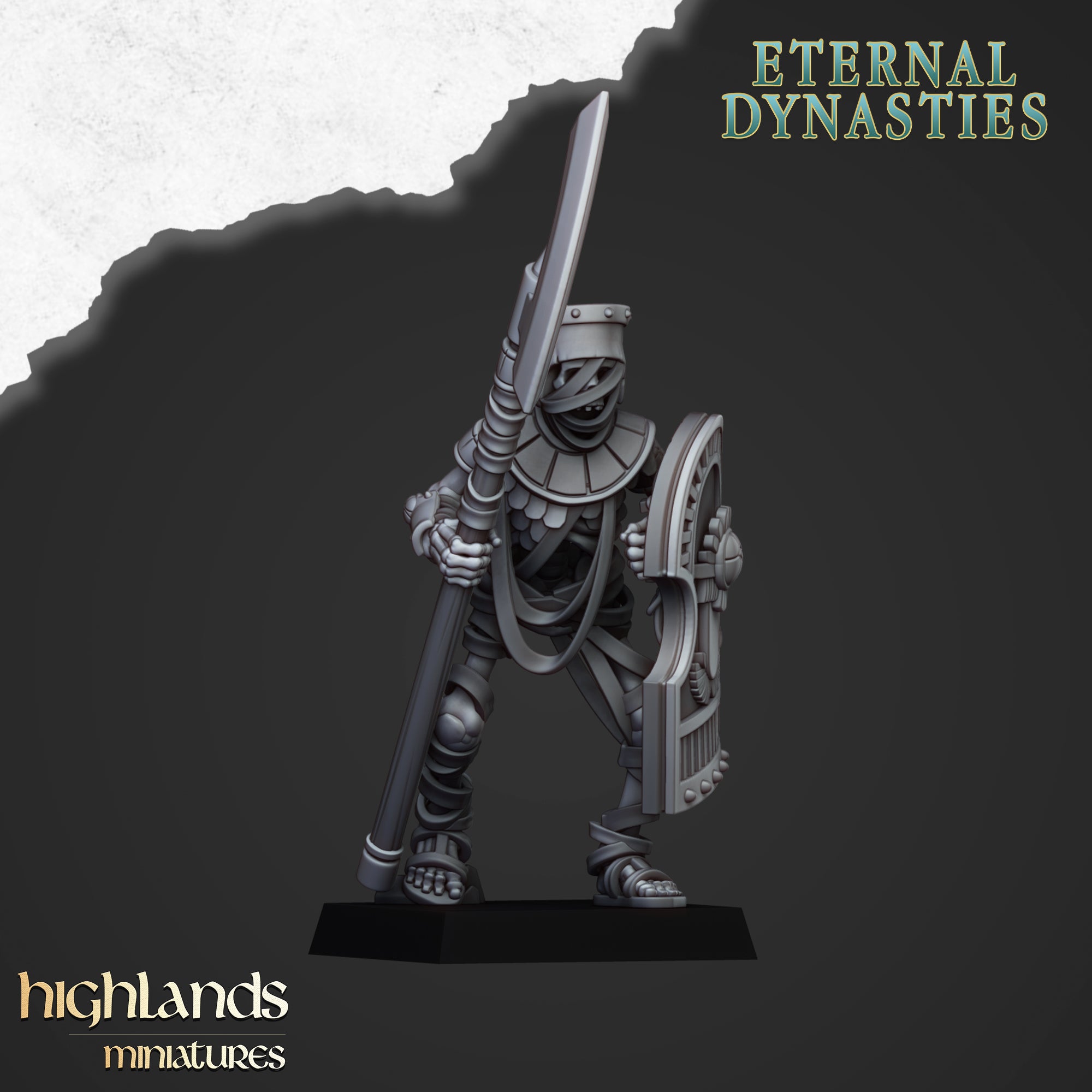 Ancient Guard with Halberds - Eternal Dynasties | Highlands Miniatures