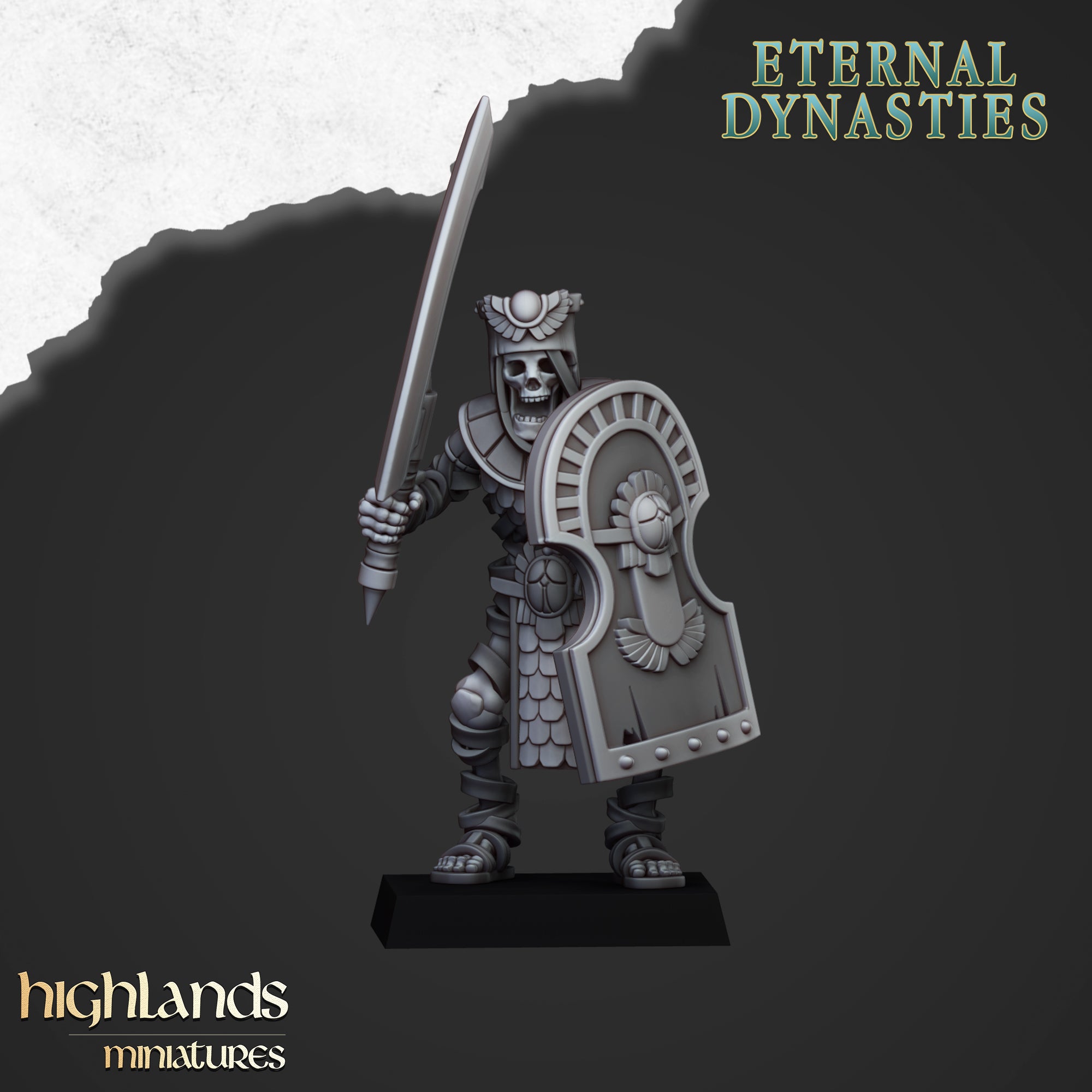 Ancient Guard with Swords - Eternal Dynasties | Highlands Miniatures